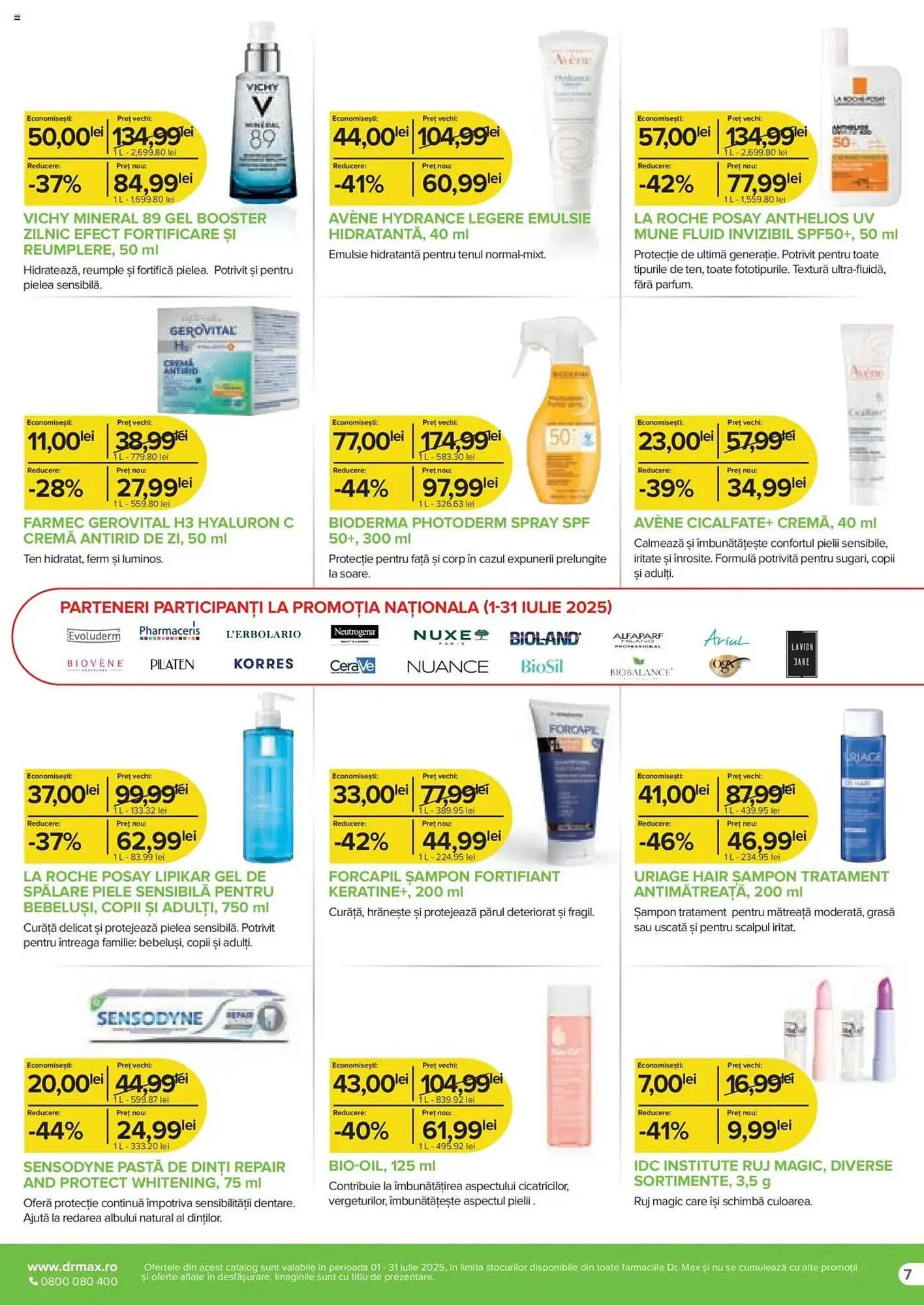 Catalog Catalog Dr.Max de la 30 iunie până la 31 iulie 2025 - Revista Pagina 7