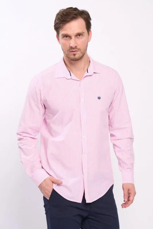 Manche Paris - Camasa barbat slim cu model in dungi