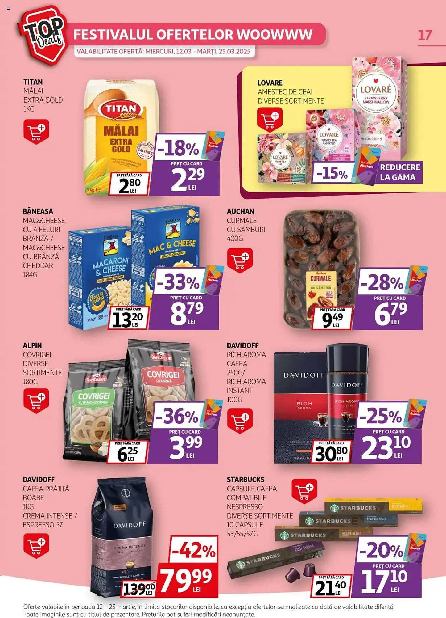 Catalog Catalog Auchan de la 12 martie până la 25 martie 2025 - Revista Pagina 17