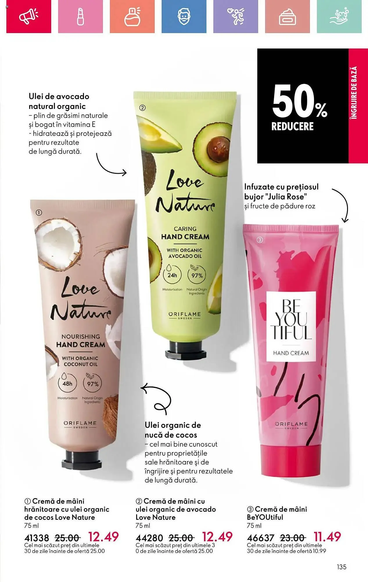 Catalog Catalog Oriflame de la 23 martie până la 12 aprilie 2025 - Revista Pagina 135