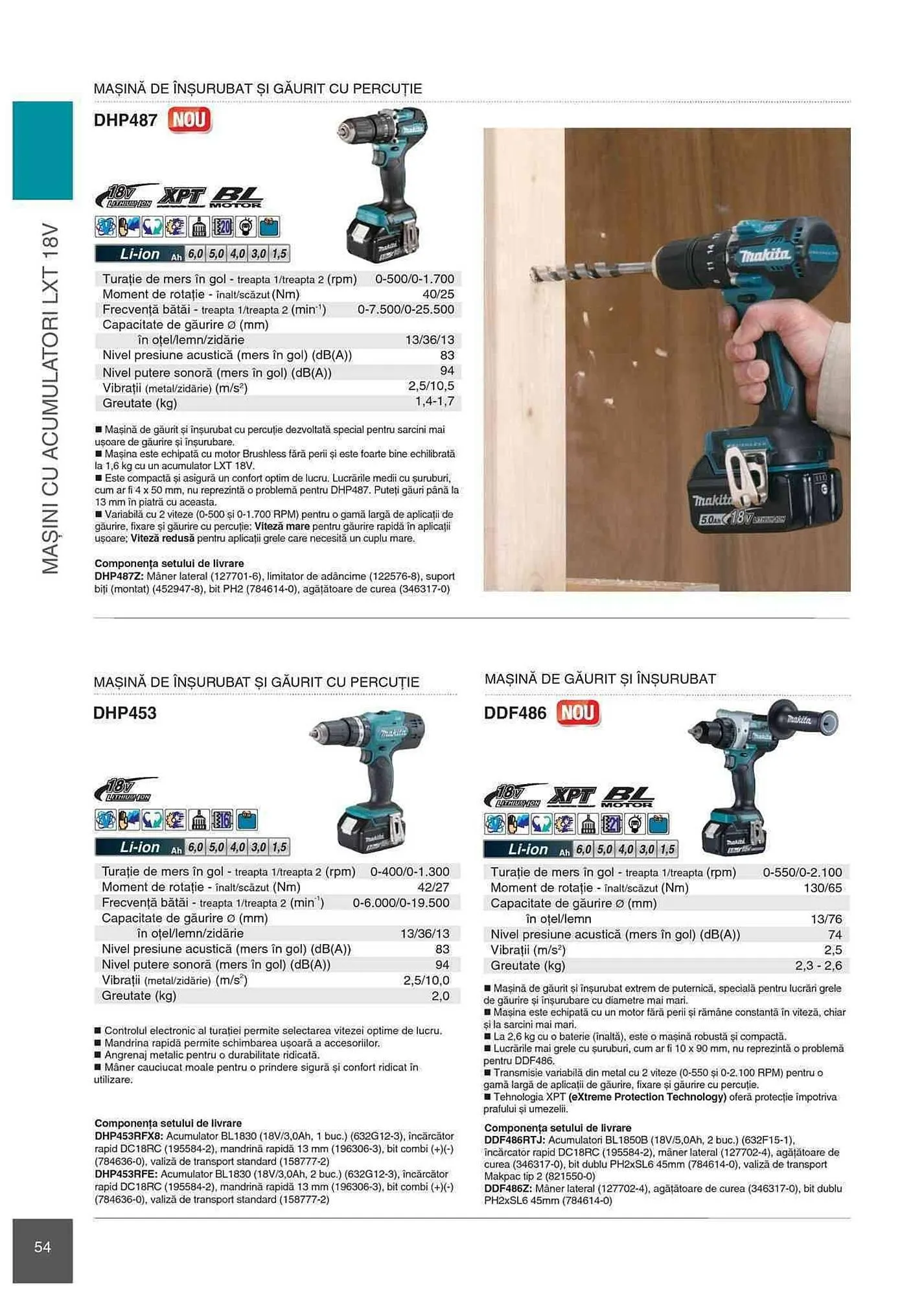 Catalog Makita catalog de la 1 ianuarie până la 31 decembrie 2023 - Revista Pagina 54