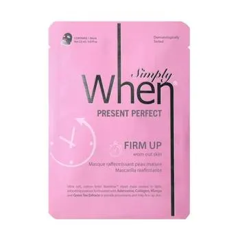 Masca pentru ten matur cu colagen si acid hialuronic Present Perfect, 23ml, When Beauty