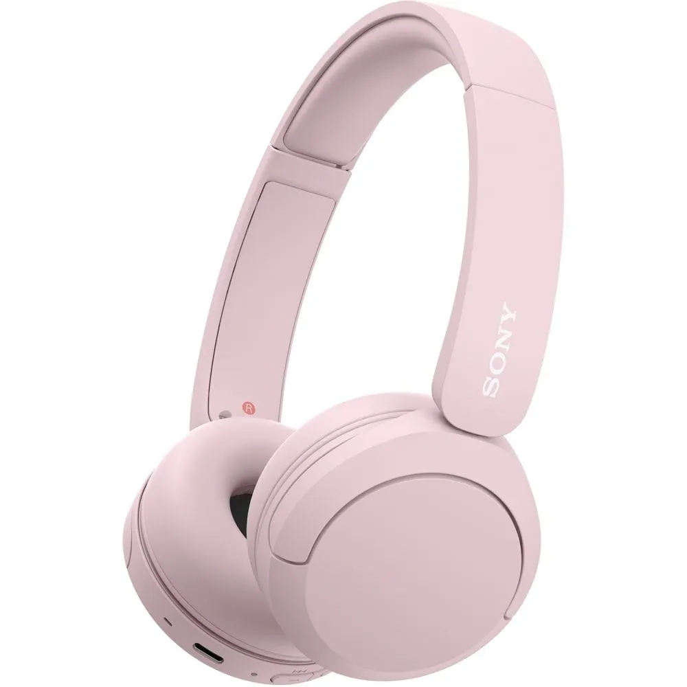 Casti SONY WH-CH520P, Bluetooth, On-Ear, Microfon, roz