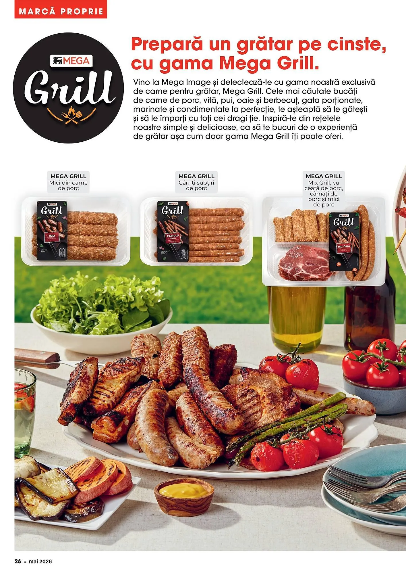 Catalog Catalog Mega Image de la 1 mai până la 31 mai 2026 - Revista Pagina 26
