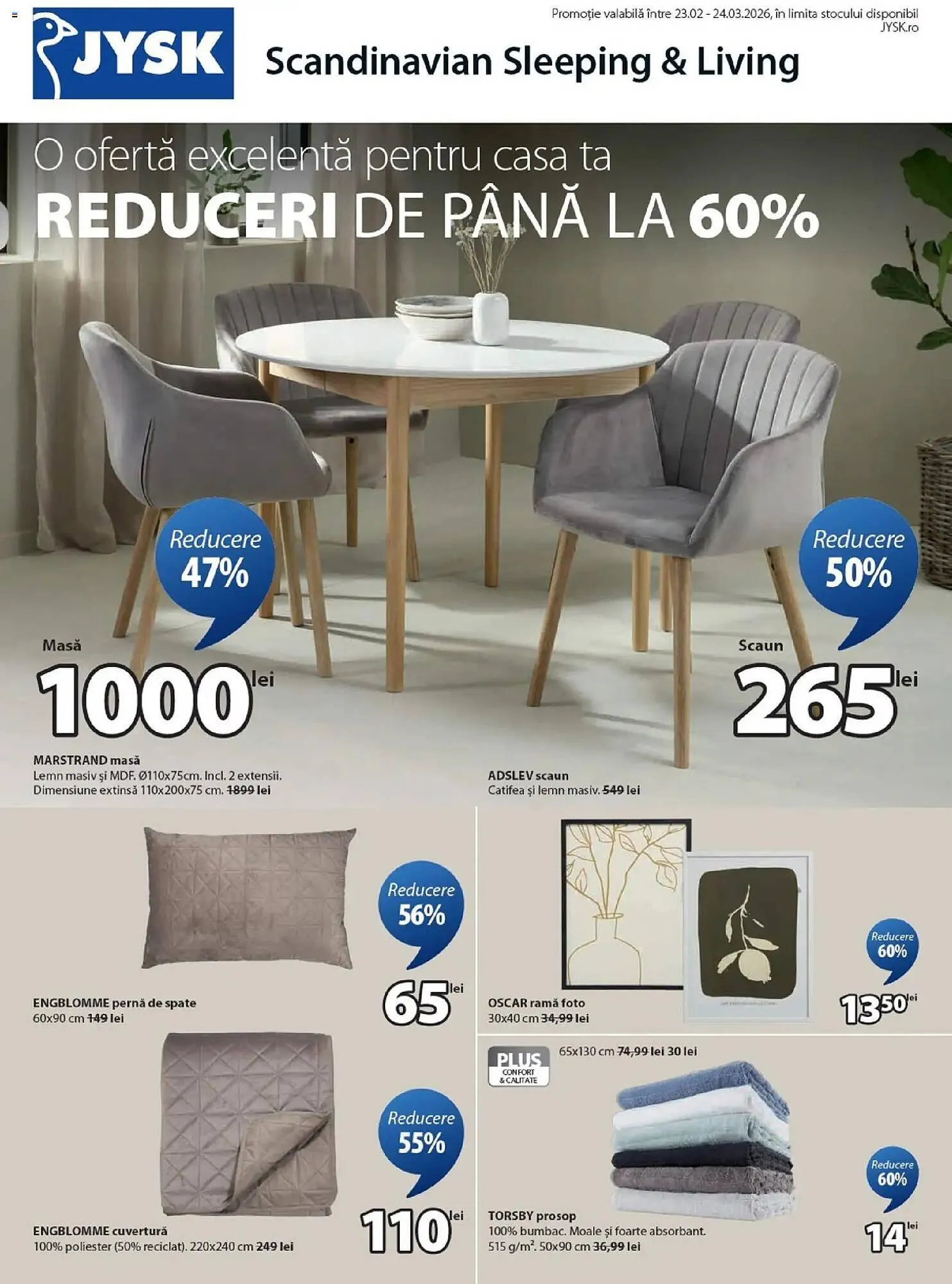 Catalog Catalog JYSK de la 22 februarie până la 24 martie 2026 - Revista Pagina 1