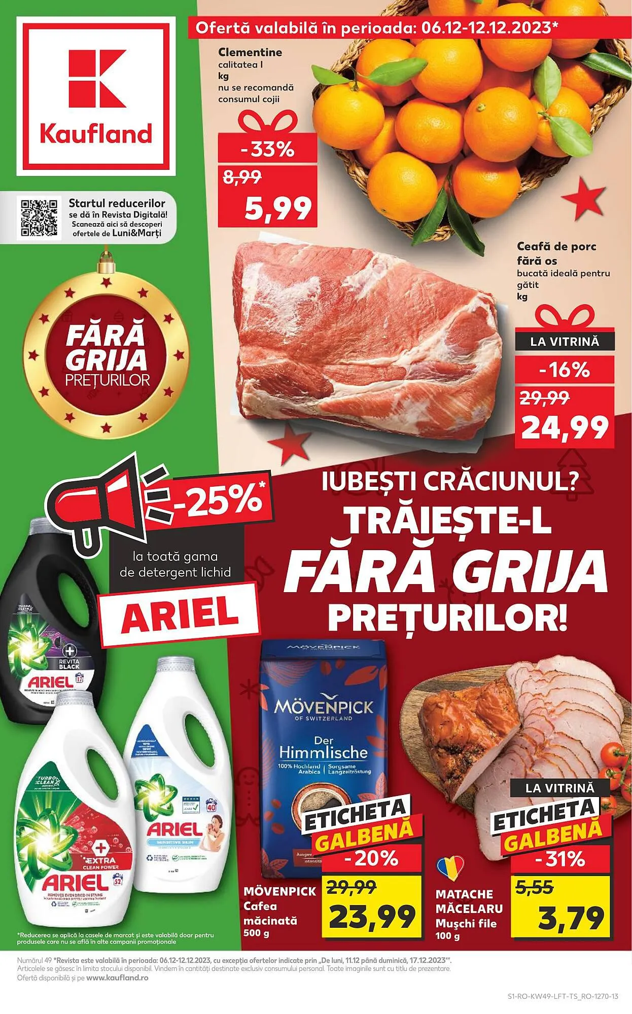 Catalog Kaufland catalog de la 6 decembrie până la 12 decembrie 2023 - Revista Pagina 1