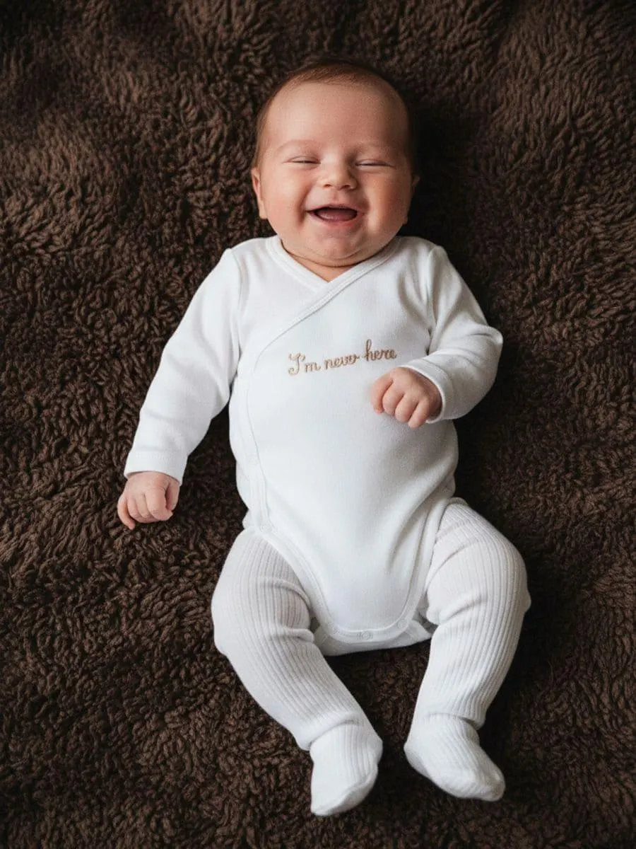 Set: body și pantaloni cu botoșei lipsă