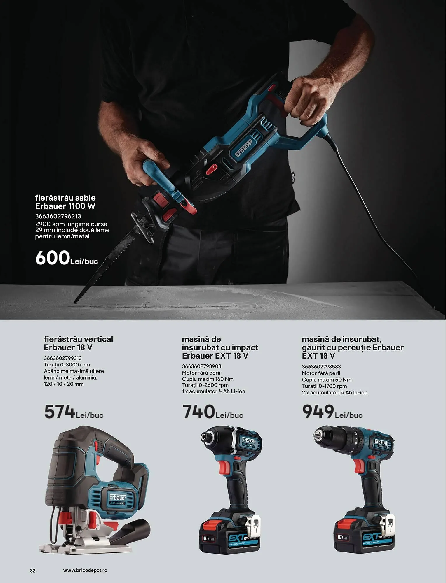 Catalog Catalog Brico Depôt de la 9 mai până la 22 aprilie 2025 - Revista Pagina 32