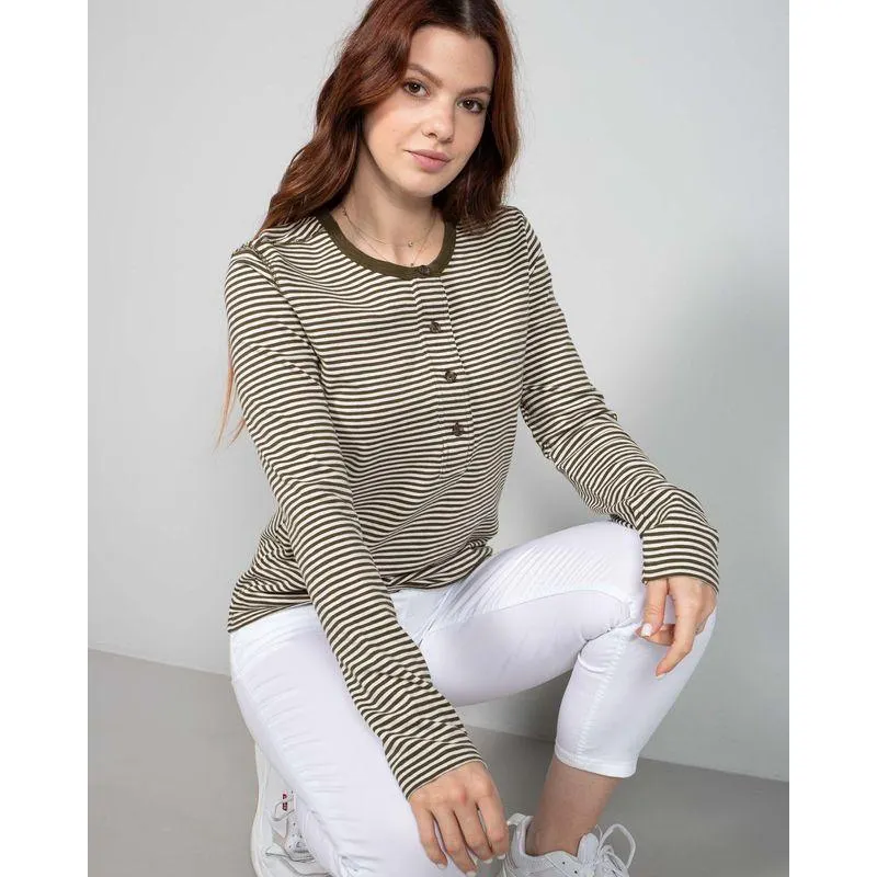 Bluza casual din bumbac cu maneca lunga N240157043