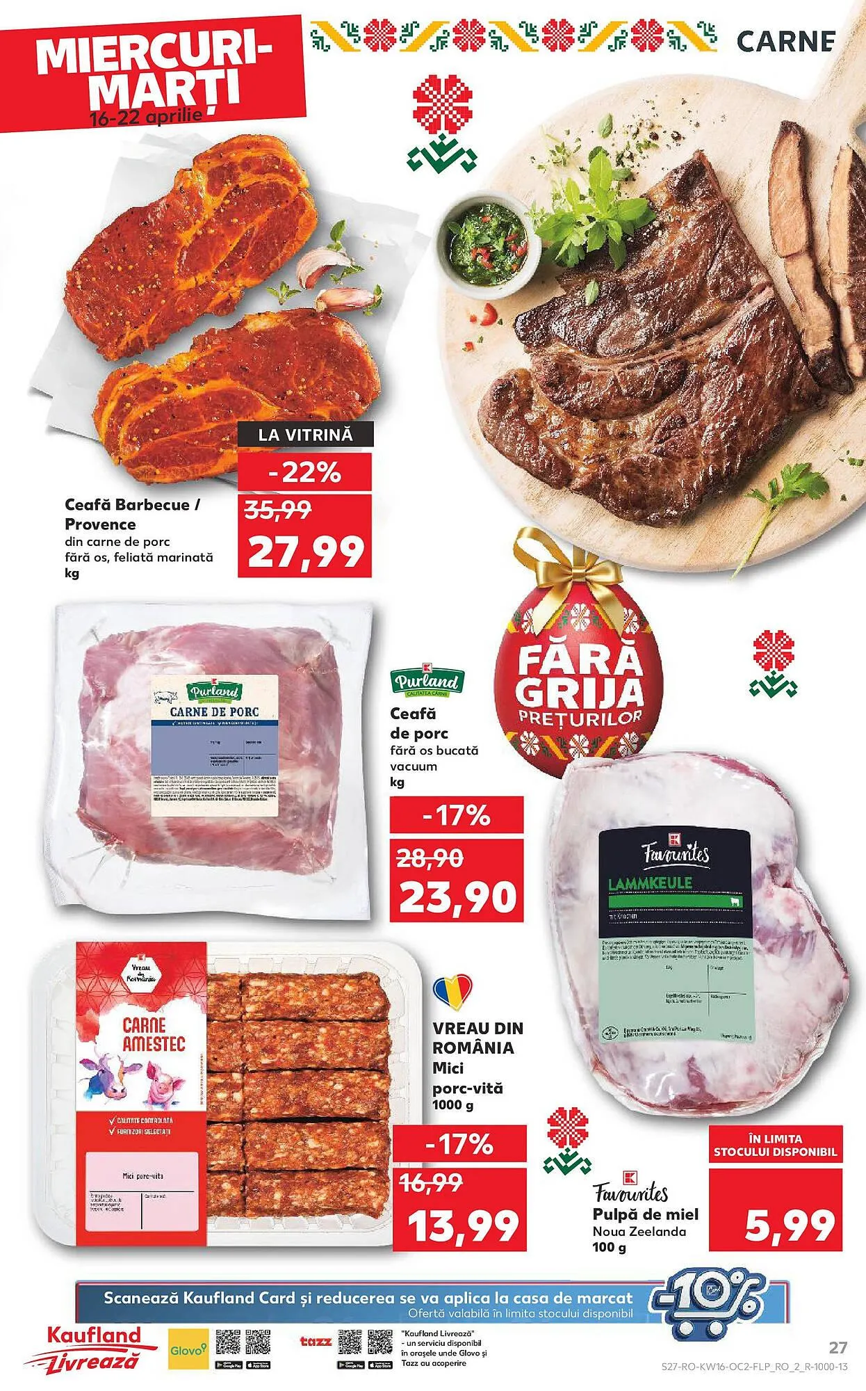 Catalog Catalog Kaufland de la 16 aprilie până la 22 aprilie 2025 - Revista Pagina 27