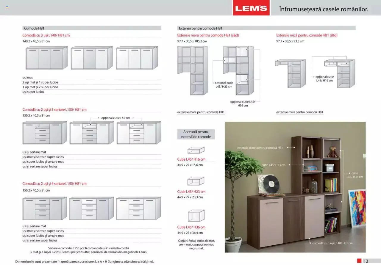 Catalog Lem’s - Dormitor Zeppelin de la 1 septembrie până la 31 decembrie 2023 - Revista Pagina 13