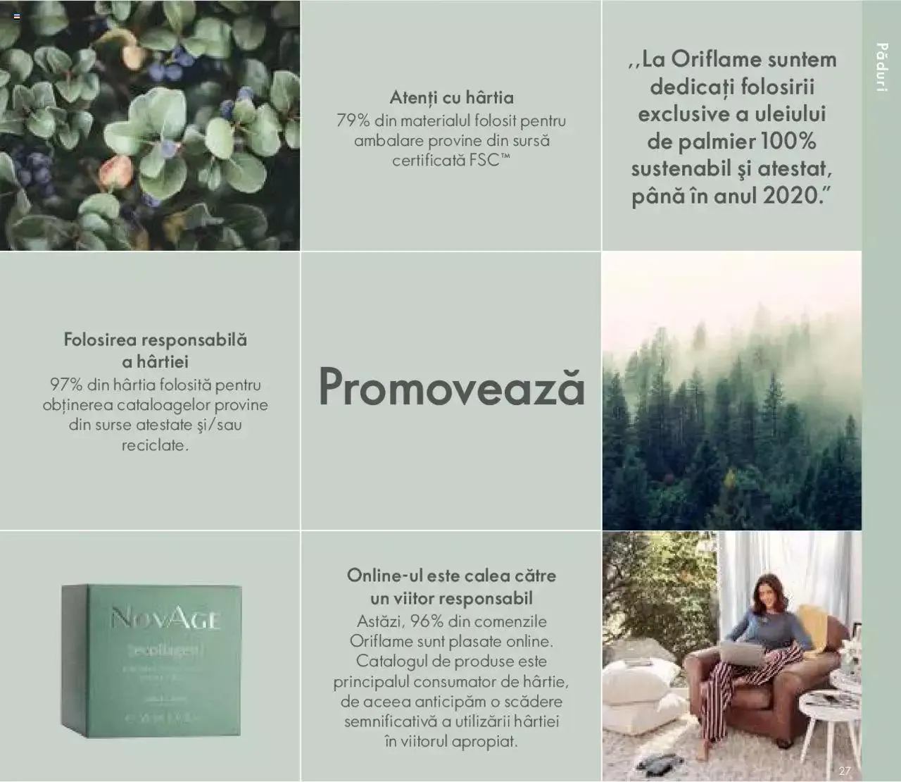 Catalog Oriflame catalog - Broșură Sustenabilitate de la 25 octombrie până la 31 decembrie 2023 - Revista Pagina 27