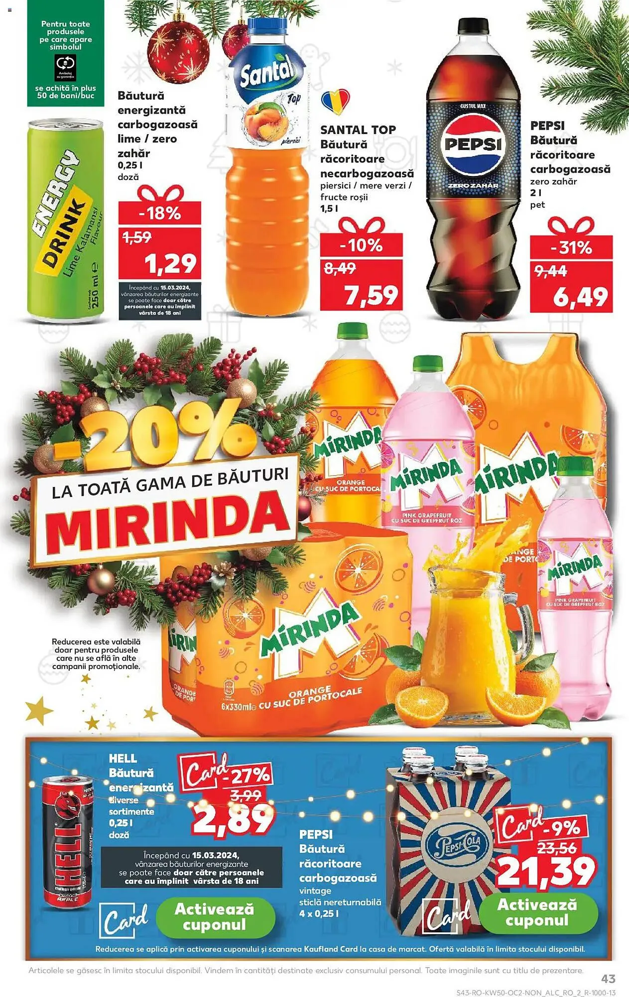 Catalog Catalog Kaufland de la 10 decembrie până la 16 decembrie 2025 - Revista Pagina 43