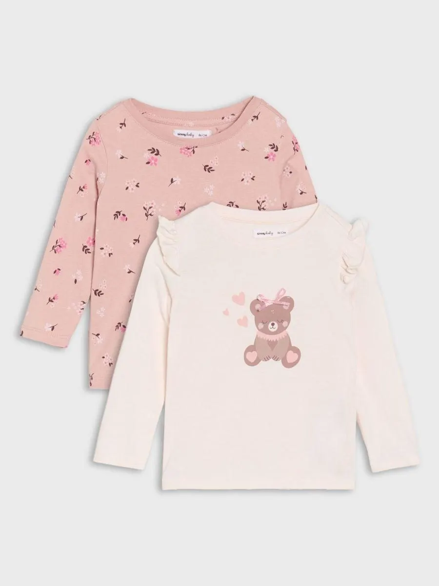 Set 2 tricouri cu mâneci lungi