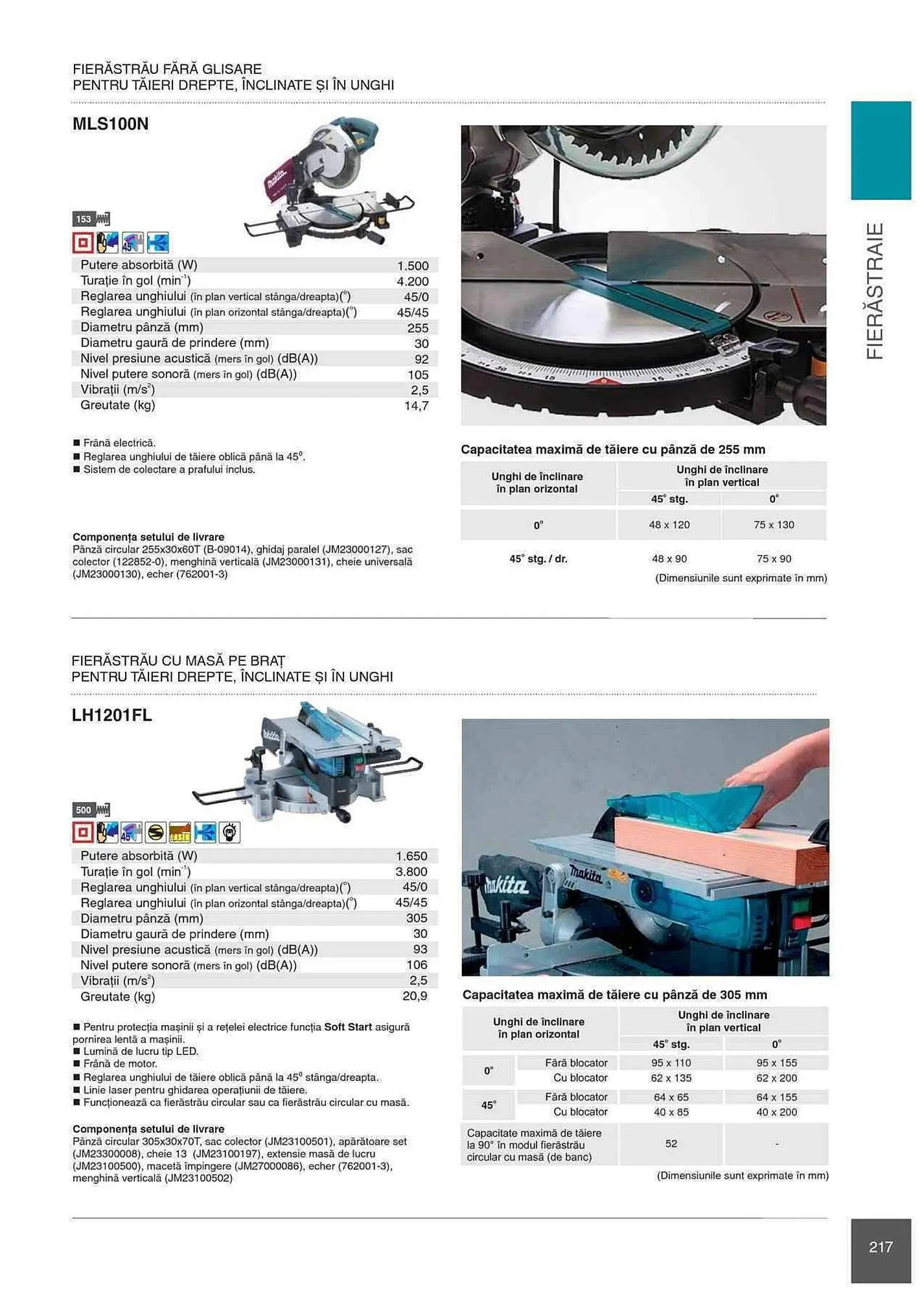 Catalog Makita catalog de la 1 ianuarie până la 31 decembrie 2023 - Revista Pagina 217