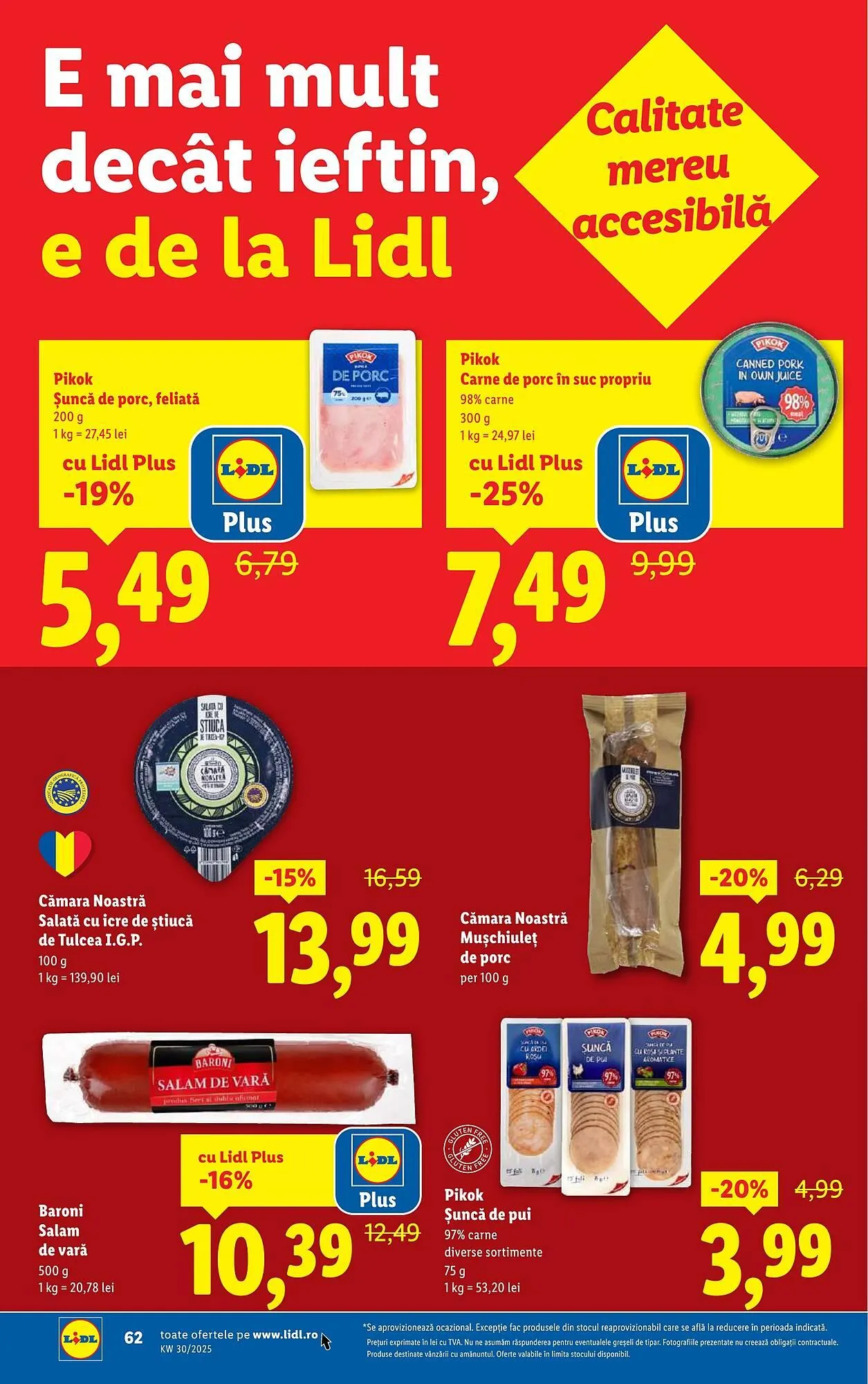 Catalog Catalog Lidl de la 21 iulie până la 27 iulie 2025 - Revista Pagina 62
