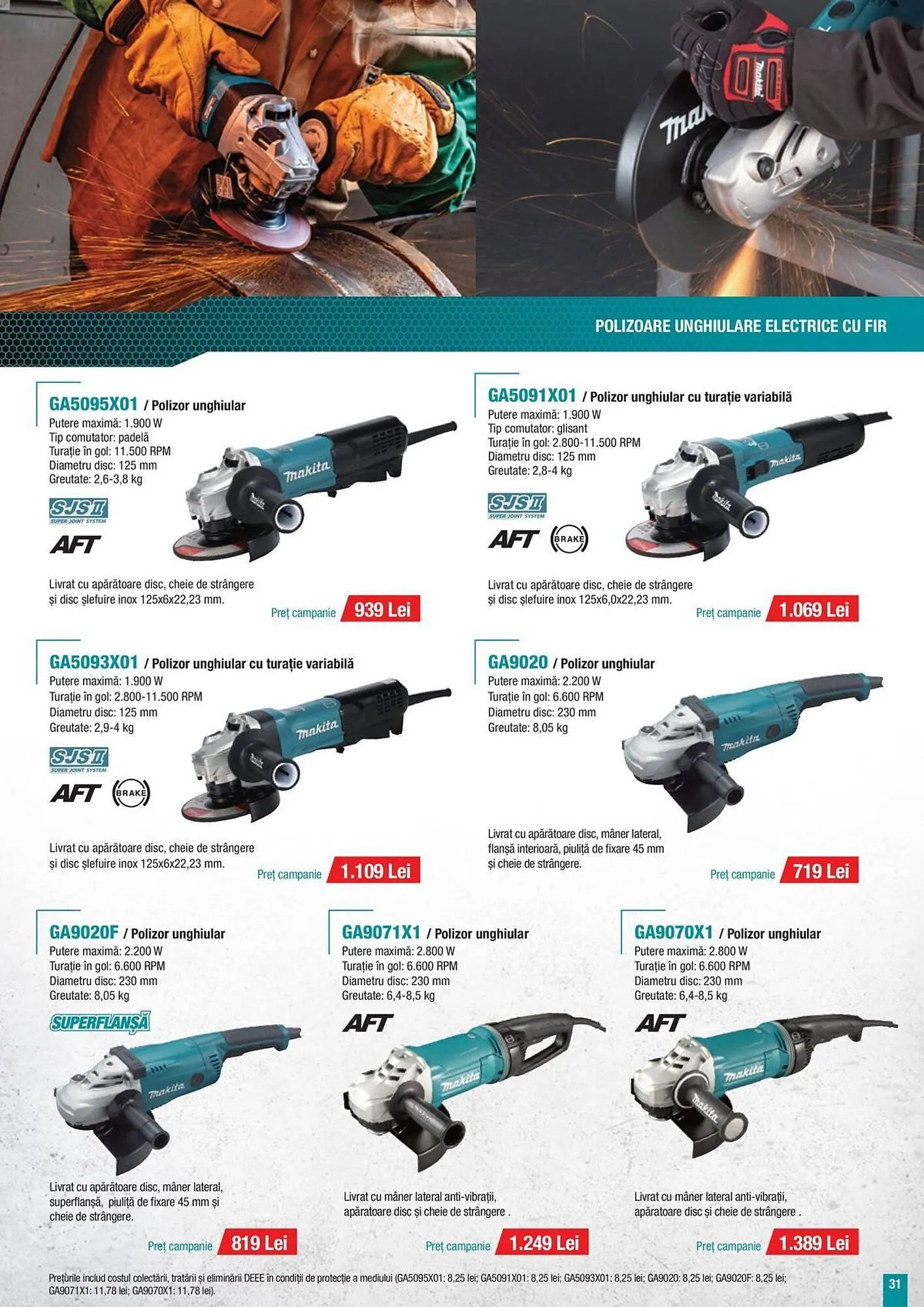 Catalog Catalog Makita de la 7 mai până la 31 decembrie 2025 - Revista Pagina 31