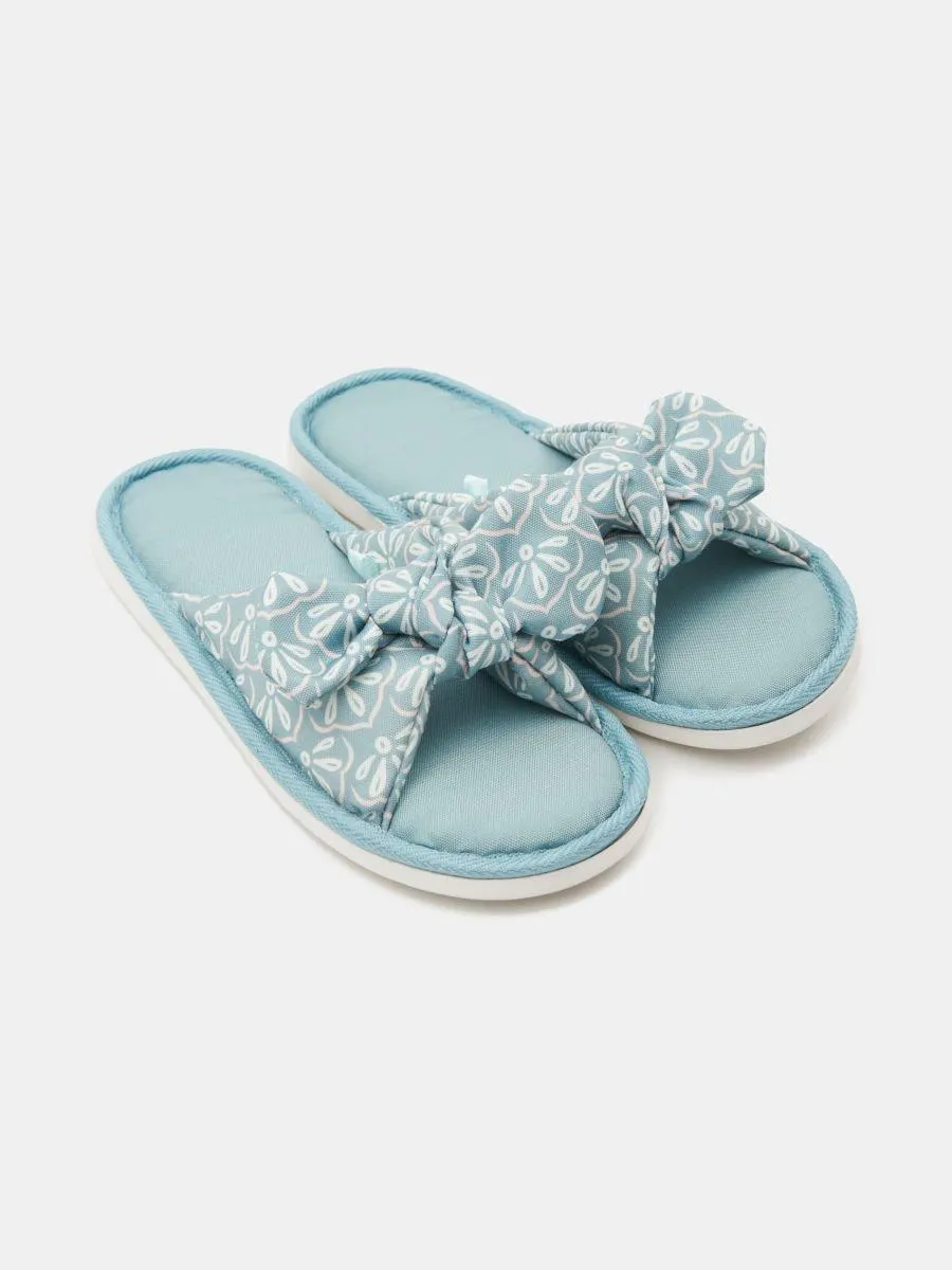 Papuci de casă cu fundă