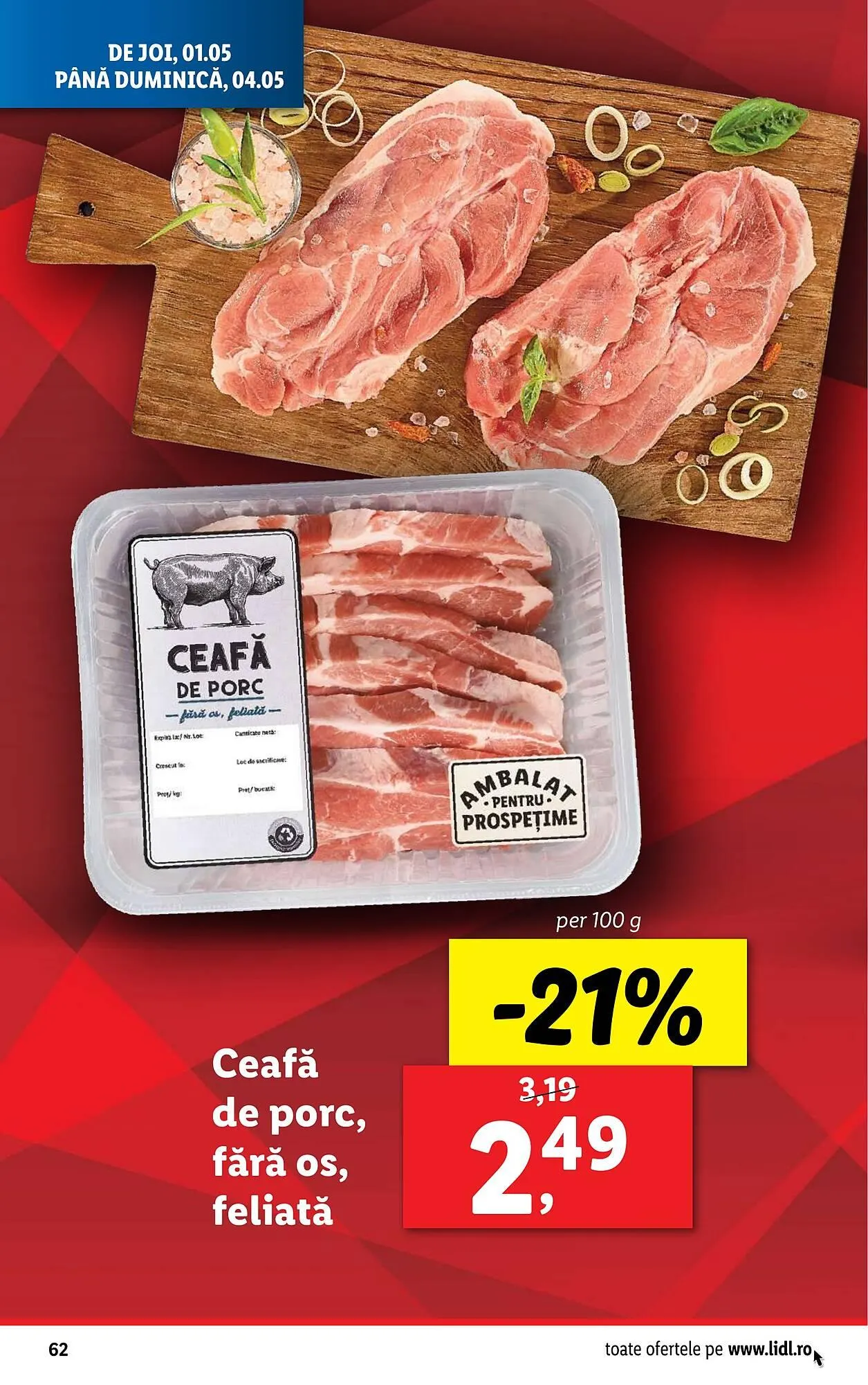 Catalog Catalog Lidl de la 22 aprilie până la 27 aprilie 2025 - Revista Pagina 62