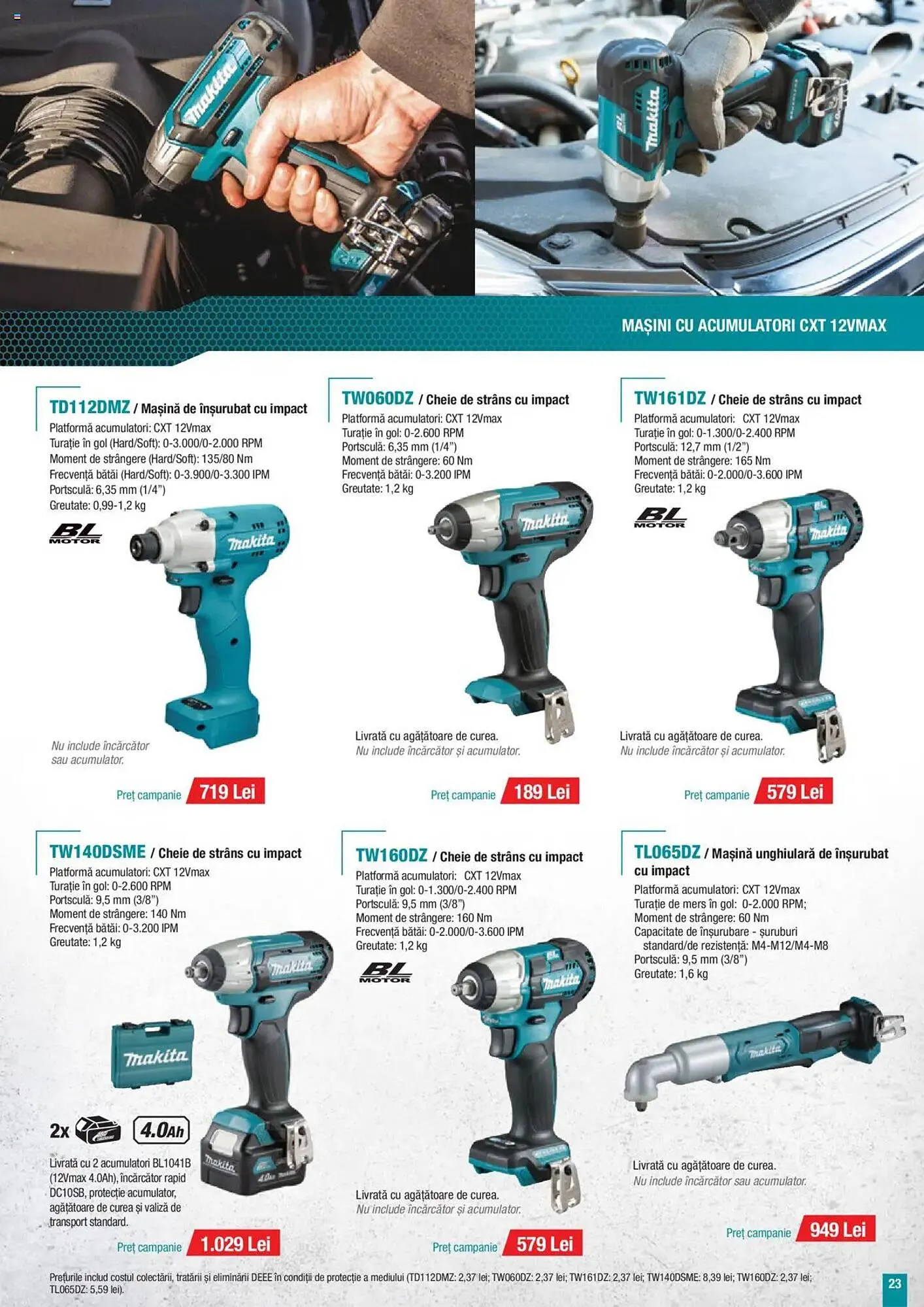 Catalog Catalog Makita de la 1 octombrie până la 31 decembrie 2025 - Revista Pagina 23
