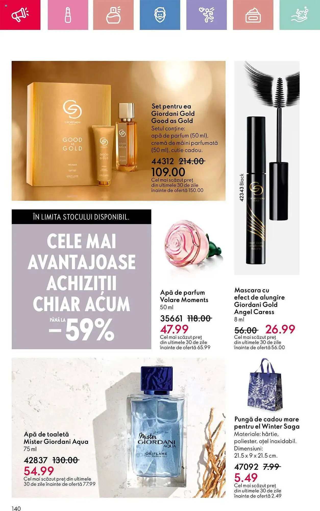 Catalog Catalog Oriflame de la 13 aprilie până la 3 mai 2025 - Revista Pagina 140