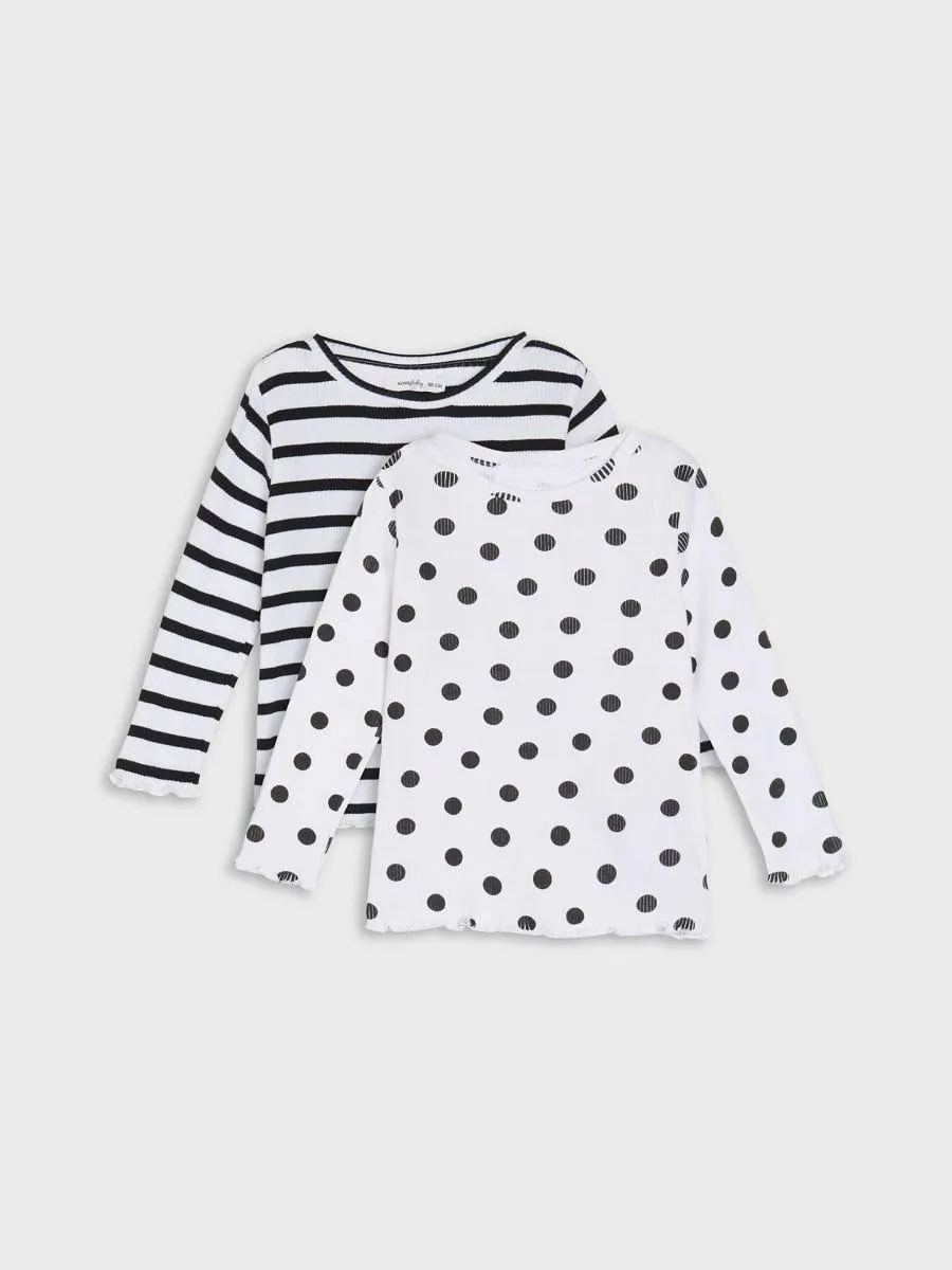 Set 2 tricouri cu mâneci lungi