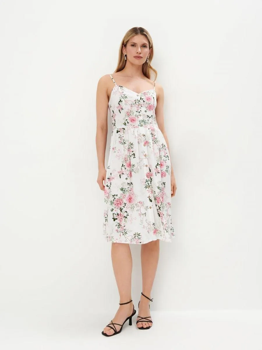 Rochie midi din viscoză