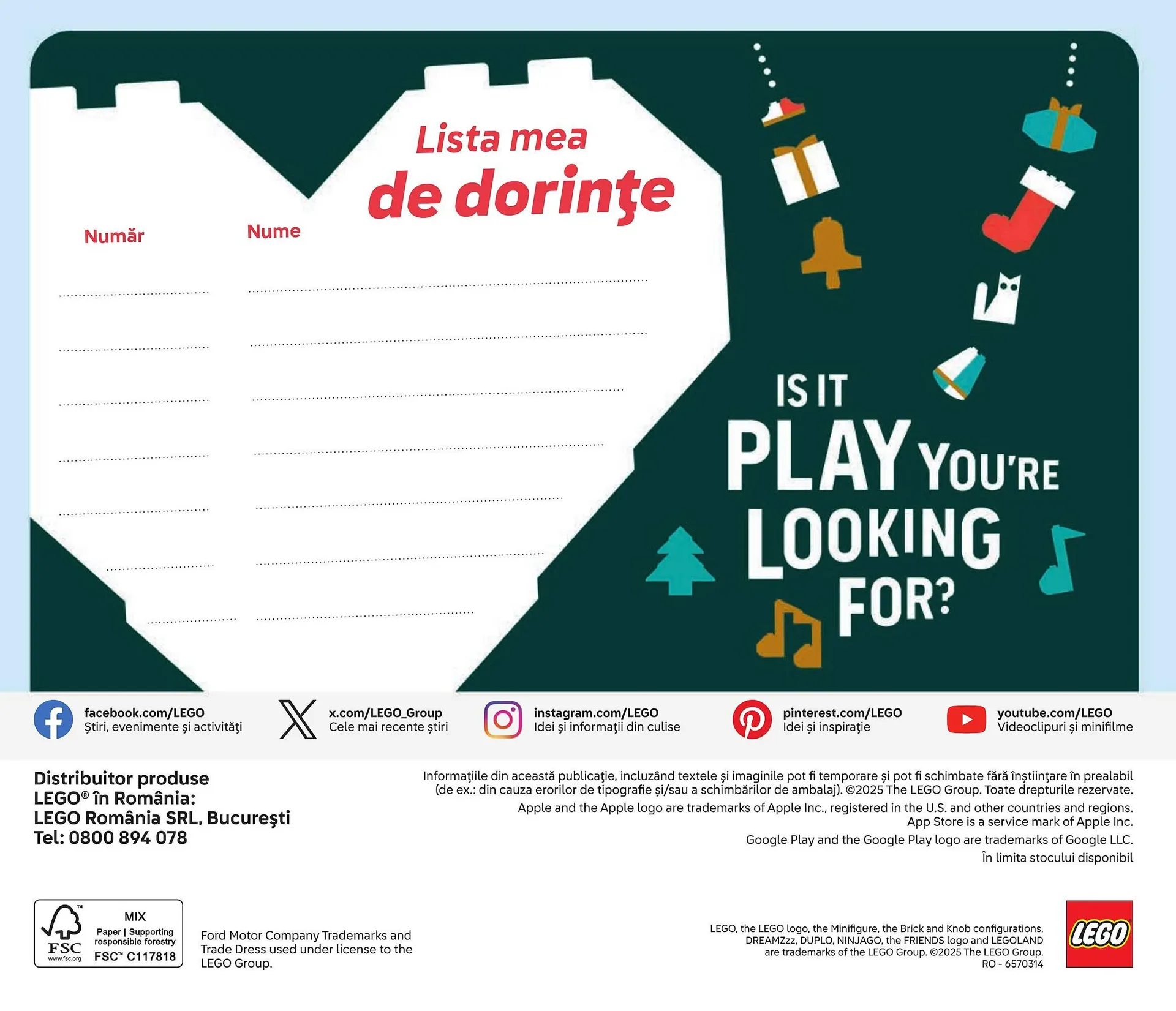 Catalog Сatalog Lego de la 1 iulie până la 31 decembrie 2025 - Revista Pagina 140