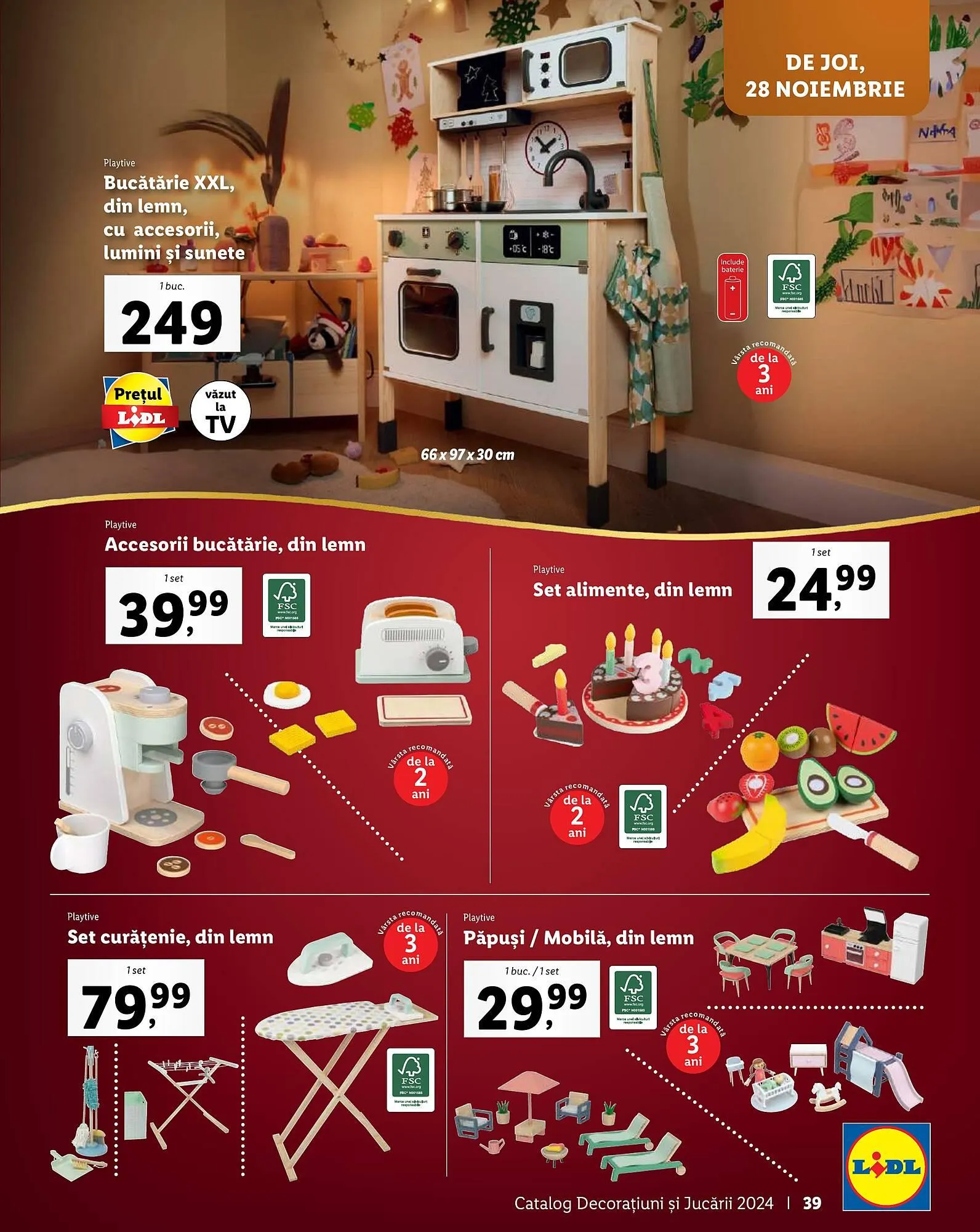 Catalog Catalog Lidl de la 4 noiembrie până la 24 decembrie 2024 - Revista Pagina 39