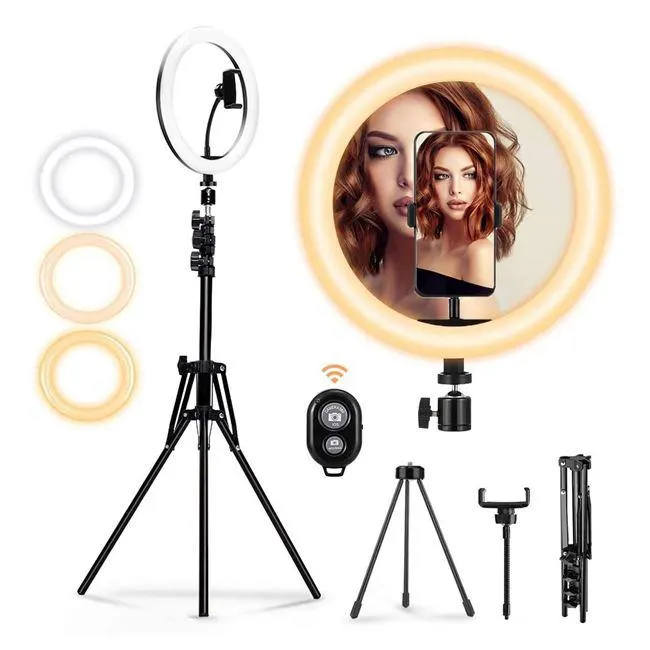 Lampa Circulara Ring Light cu Trepied & Accesorii Deluxe Set