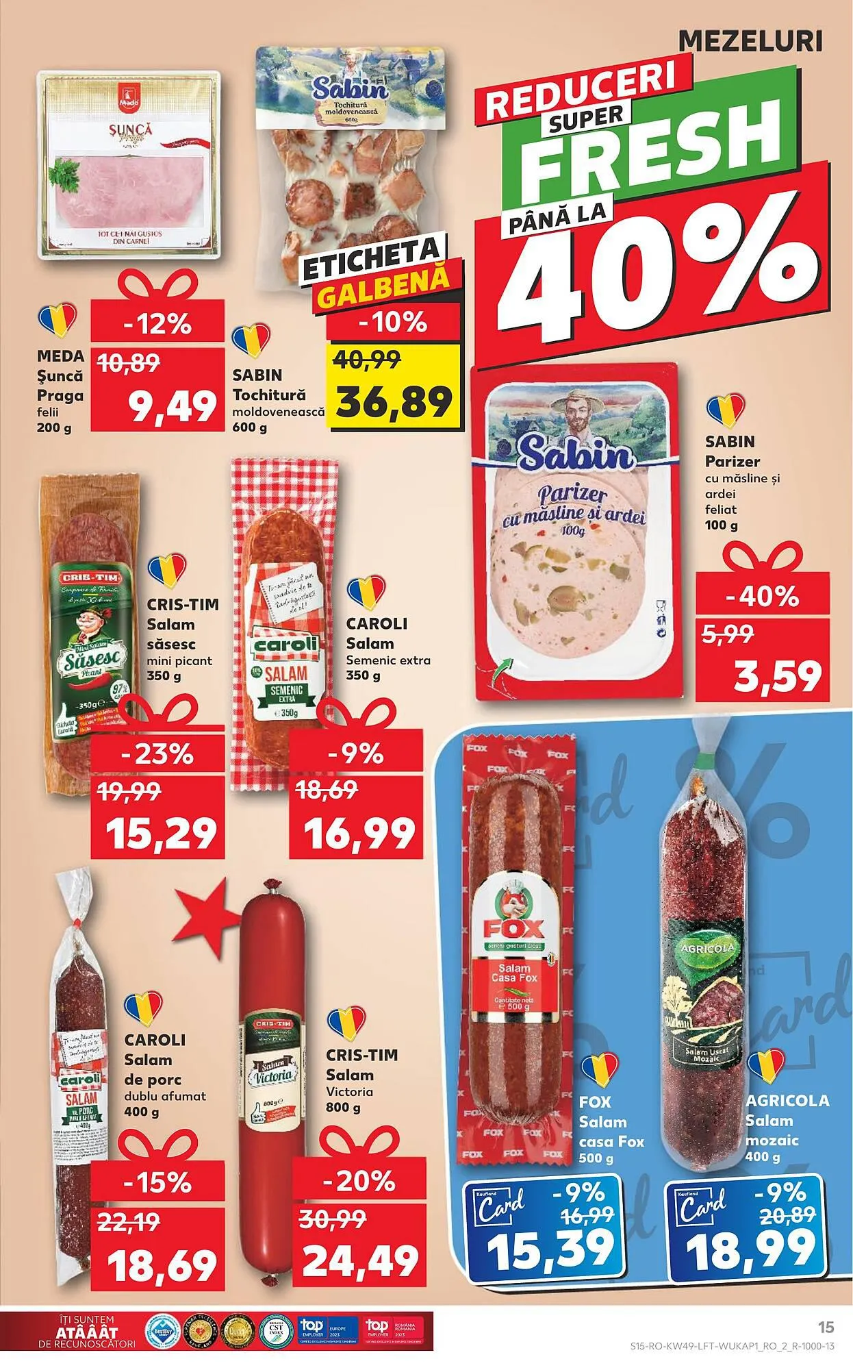 Catalog Kaufland catalog de la 6 decembrie până la 12 decembrie 2023 - Revista Pagina 15