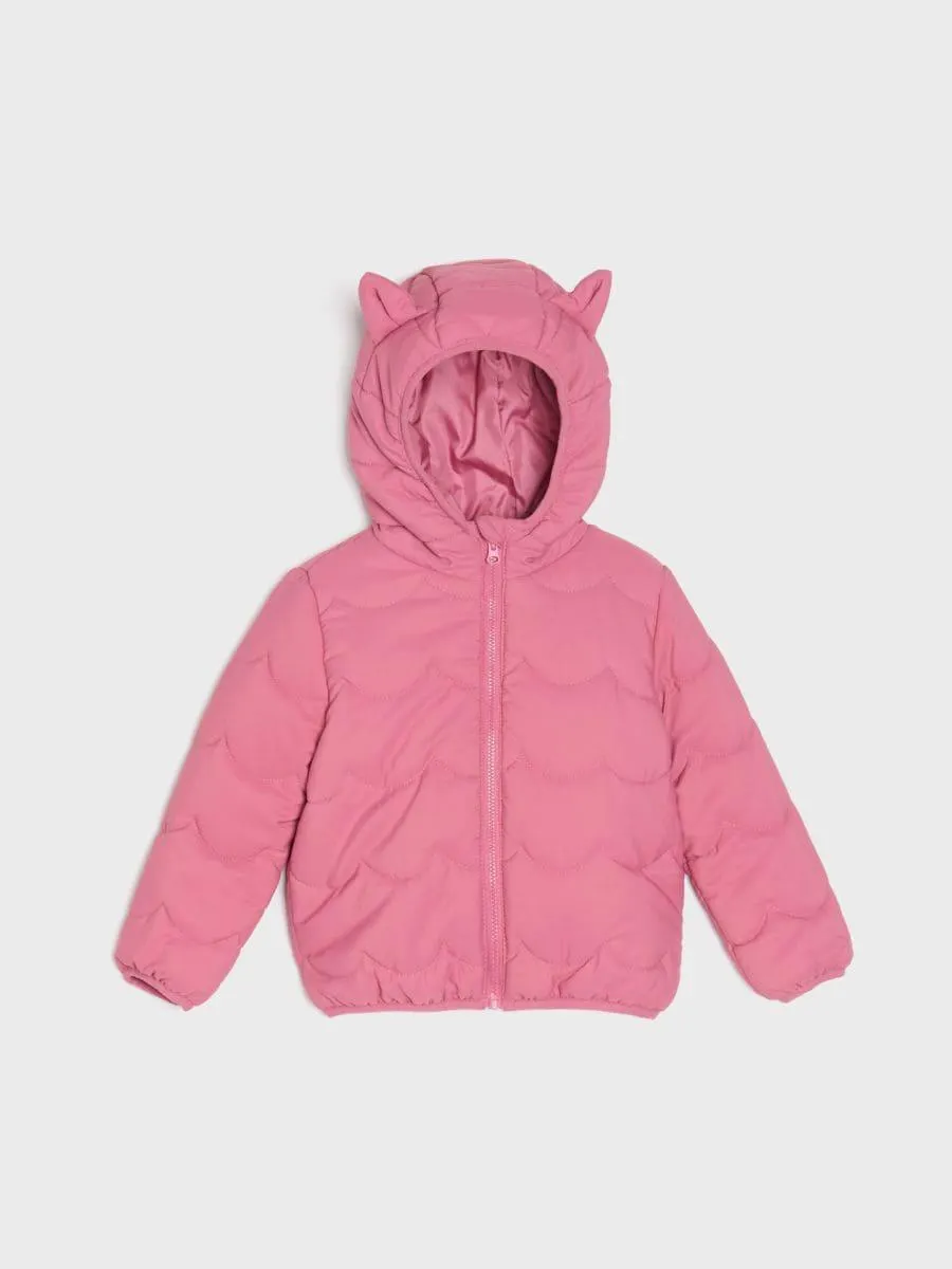 Jachetă matlasată cu elemente 3D