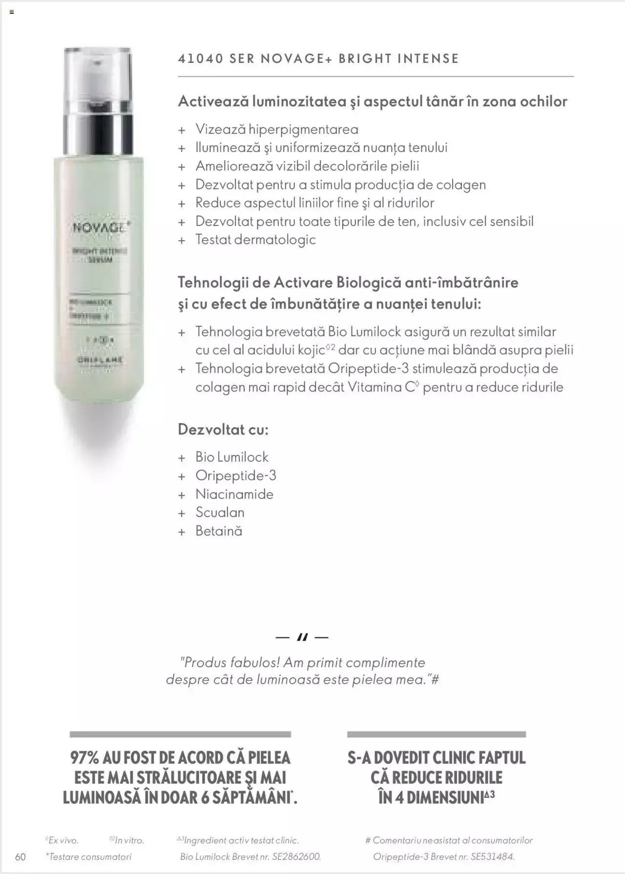 Catalog Oriflame catalog - Ghidul NOVAGE+ de la 1 martie până la 31 decembrie 2023 - Revista Pagina 60