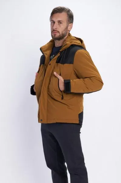 Timeout - Jacheta barbat cu detalii contrastante si buzunare inalte cu fermoar