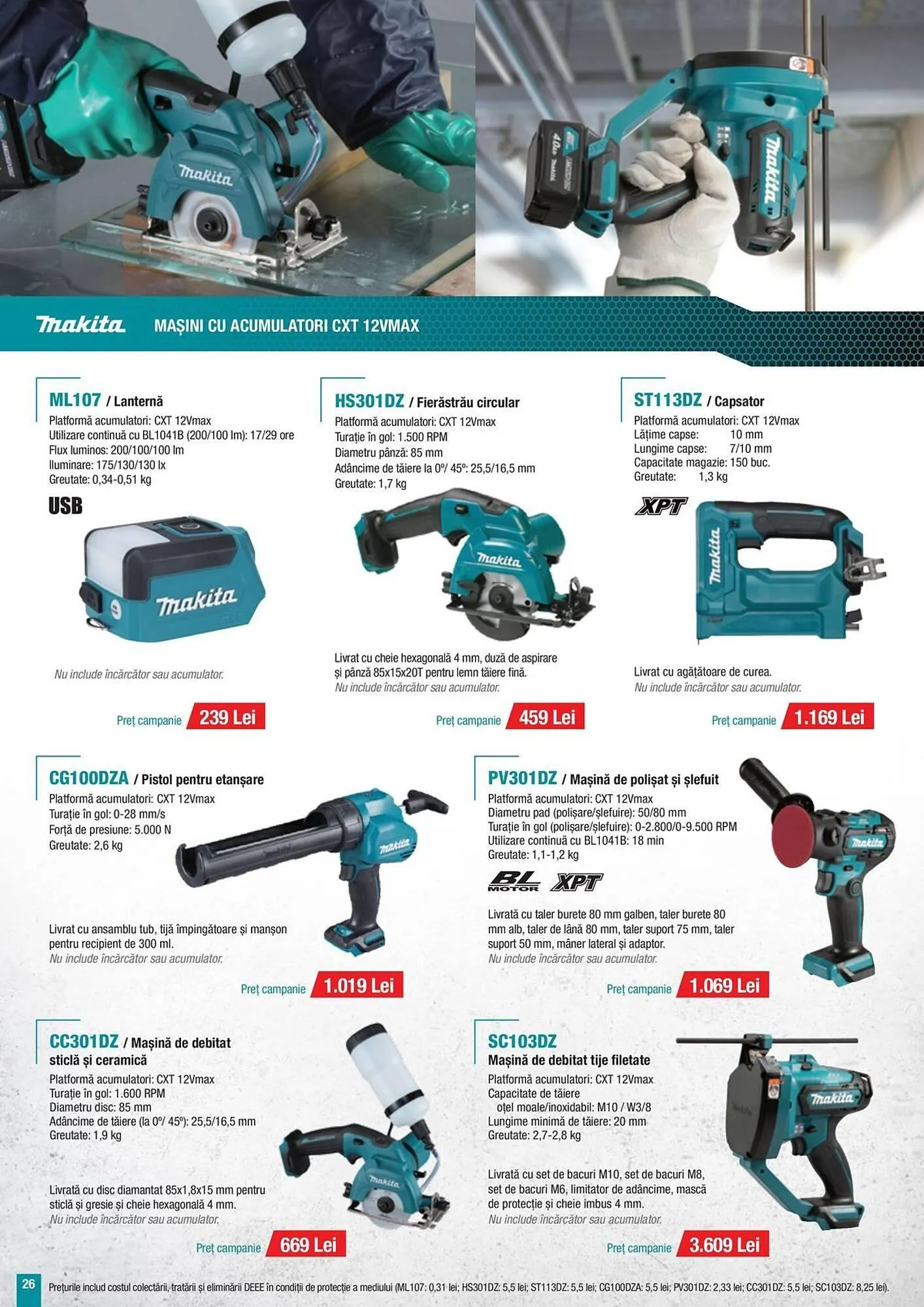 Catalog Catalog Makita de la 7 mai până la 31 decembrie 2025 - Revista Pagina 26