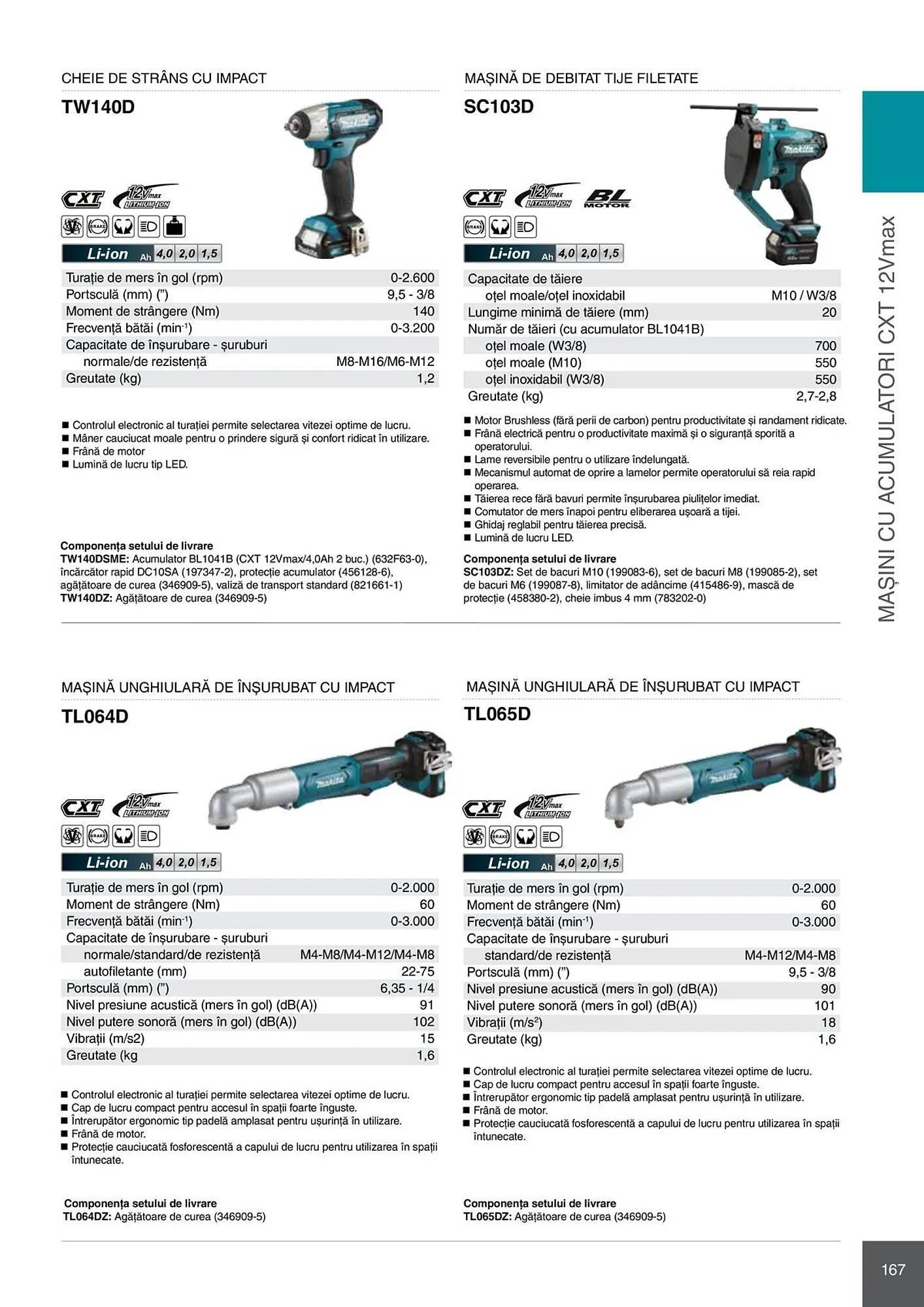 Catalog Catalog Makita de la 28 aprilie până la 31 decembrie 2026 - Revista Pagina 167