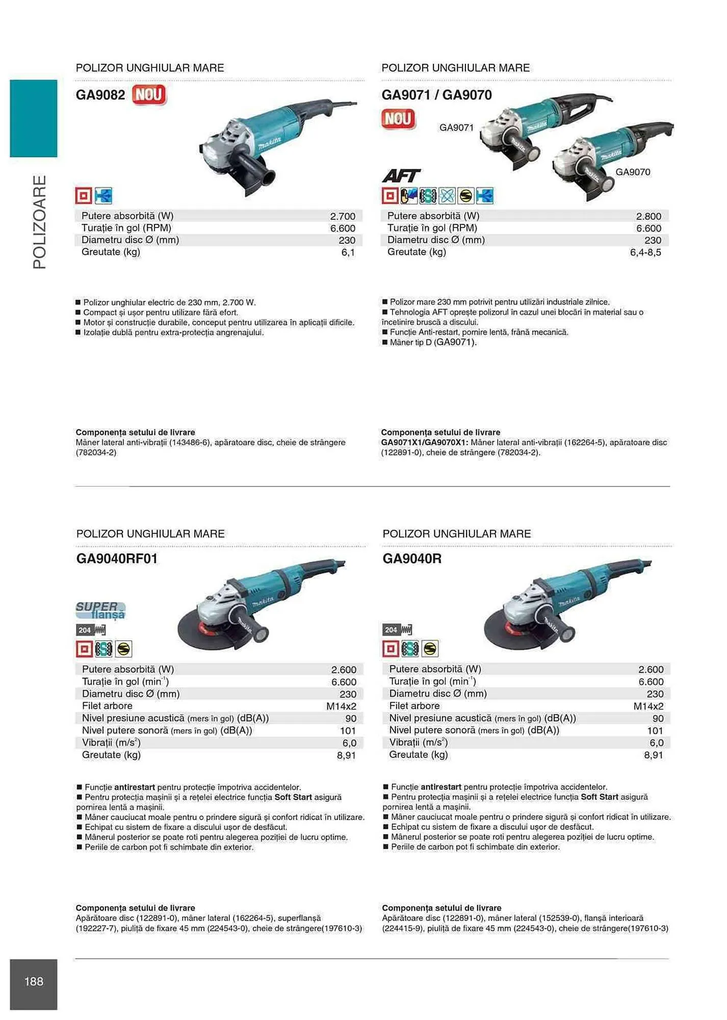 Catalog Makita catalog de la 1 ianuarie până la 31 decembrie 2023 - Revista Pagina 188