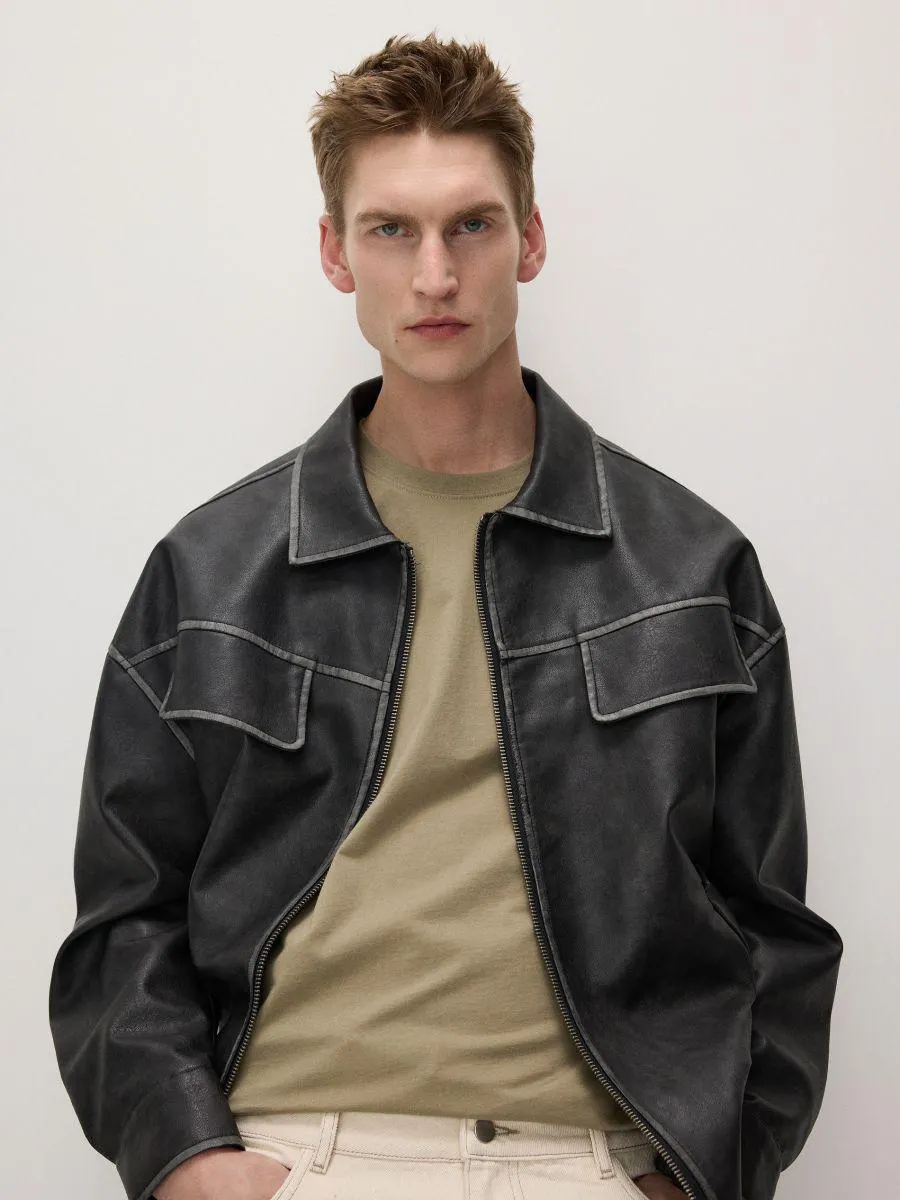 Geacă din piele ecologică