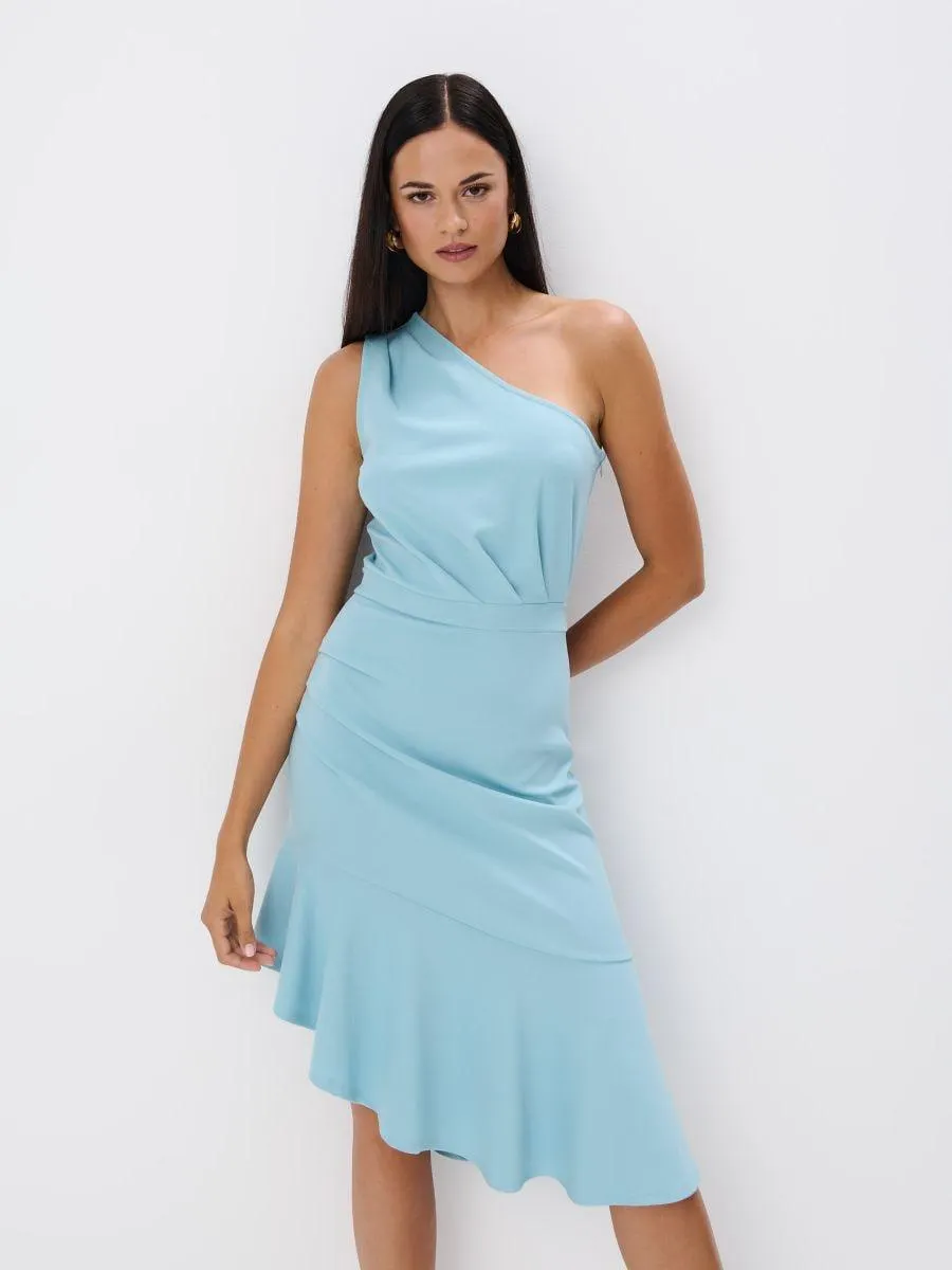 Rochie midi cu un umăr