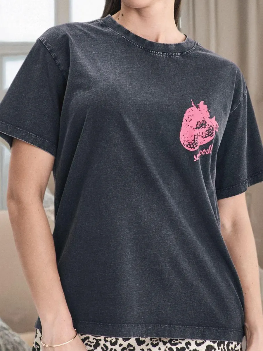 Tricou cu efect prespălat