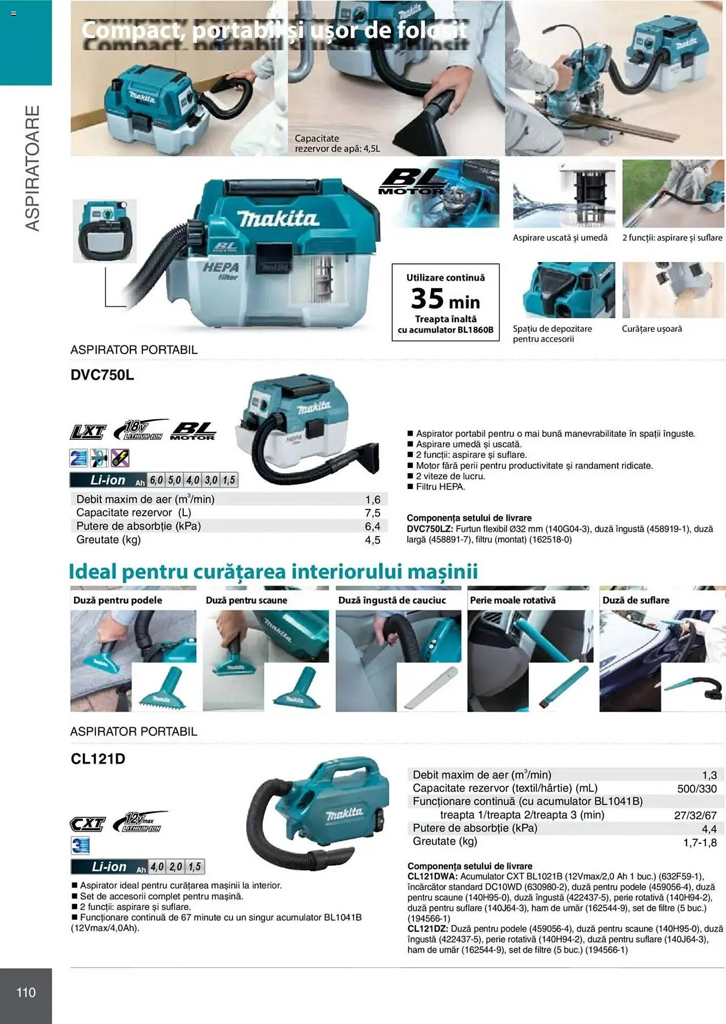 Catalog Catalog Makita de la 8 ianuarie până la 31 decembrie 2025 - Revista Pagina 110