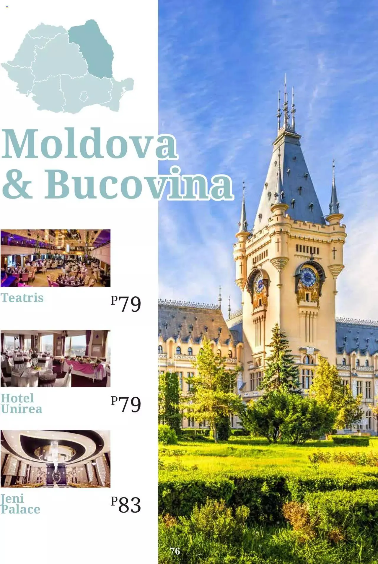 Catalog Metro - Ghid locații pentru evenimente 2022 de la 5 aprilie până la 31 decembrie 2023 - Revista Pagina 76