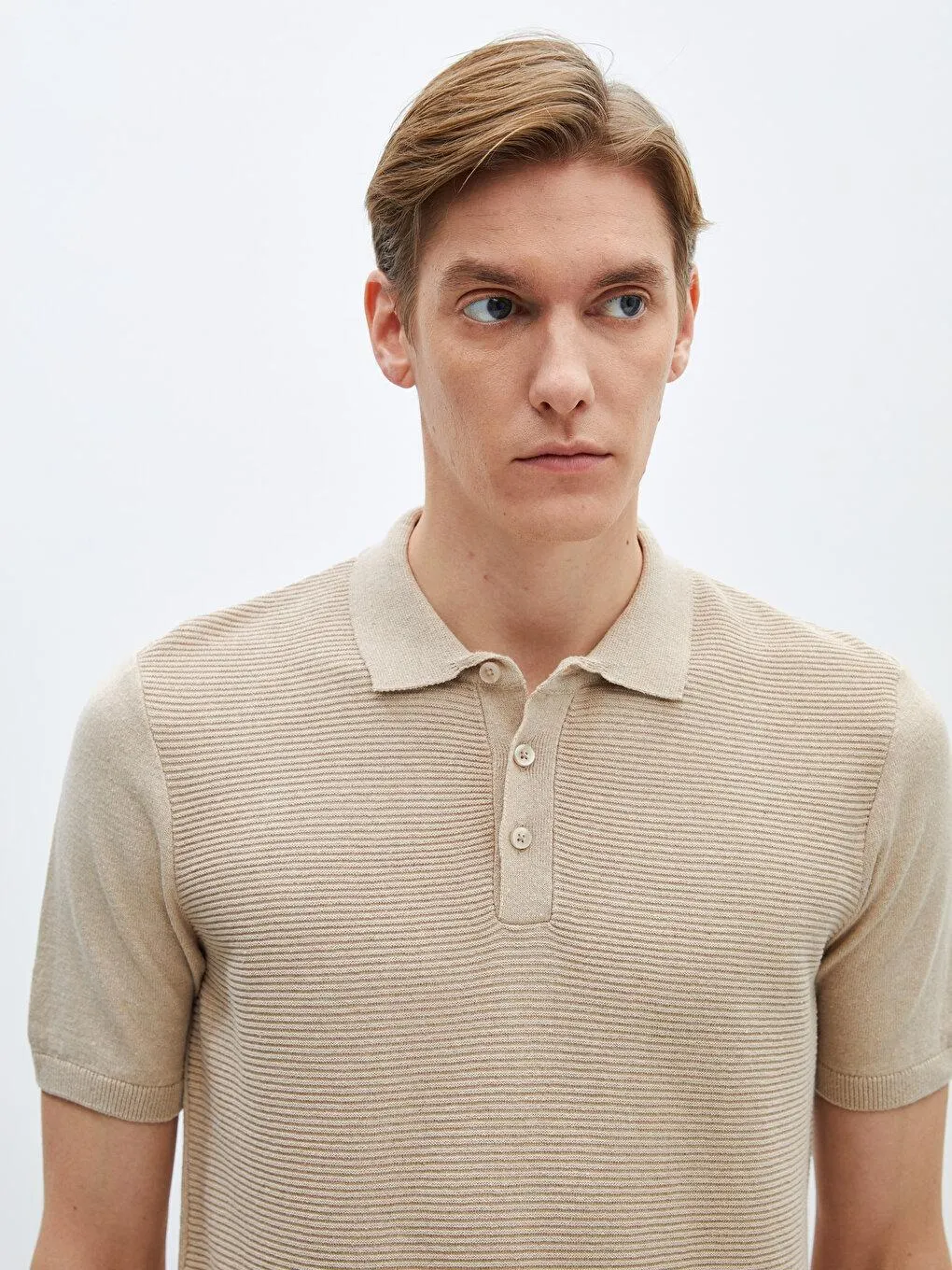 Pulover Pentru Bărbați, Cu Mânecă Scurtă, Cu Guler Polo