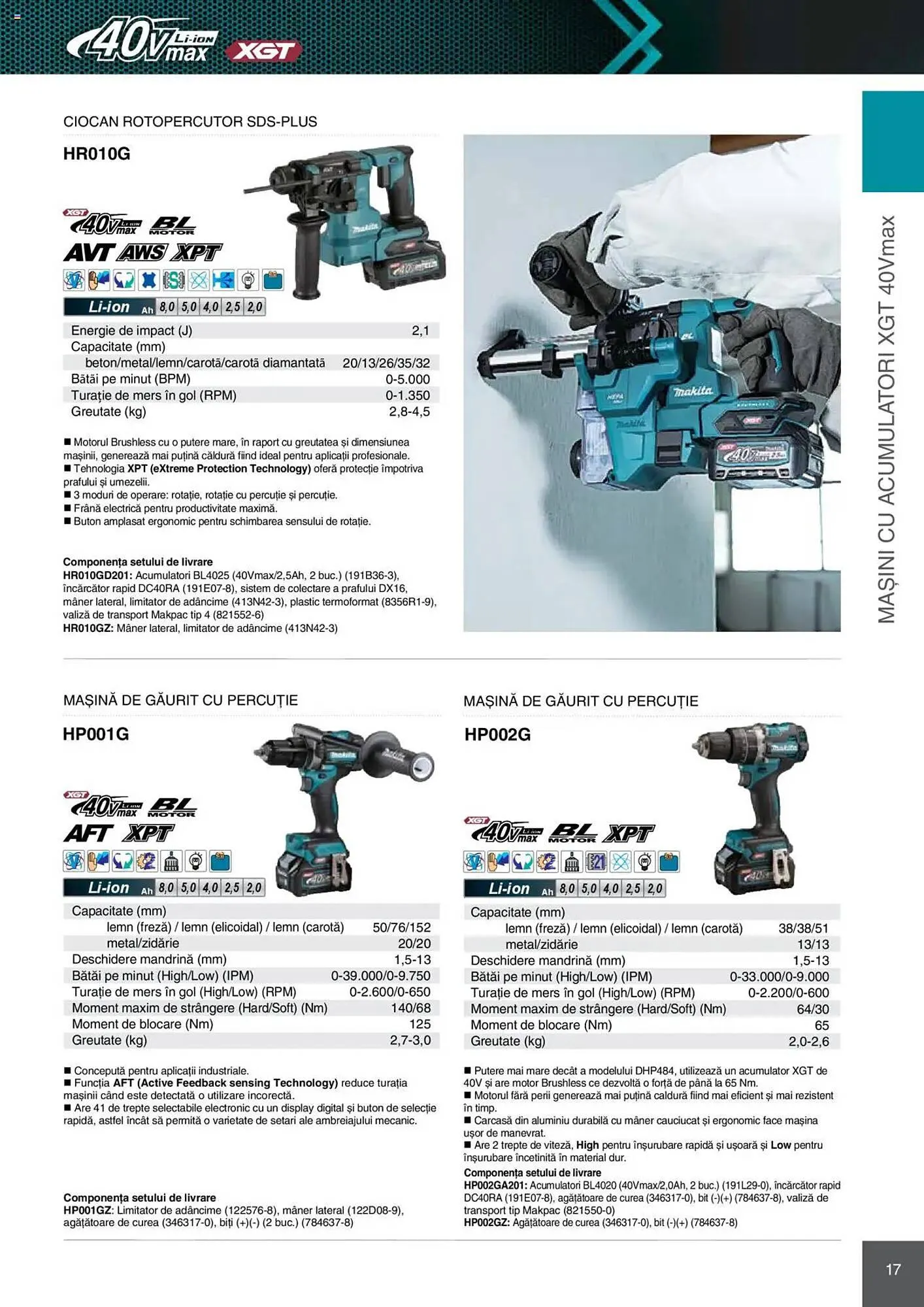 Catalog Catalog Makita de la 8 ianuarie până la 31 decembrie 2025 - Revista Pagina 17