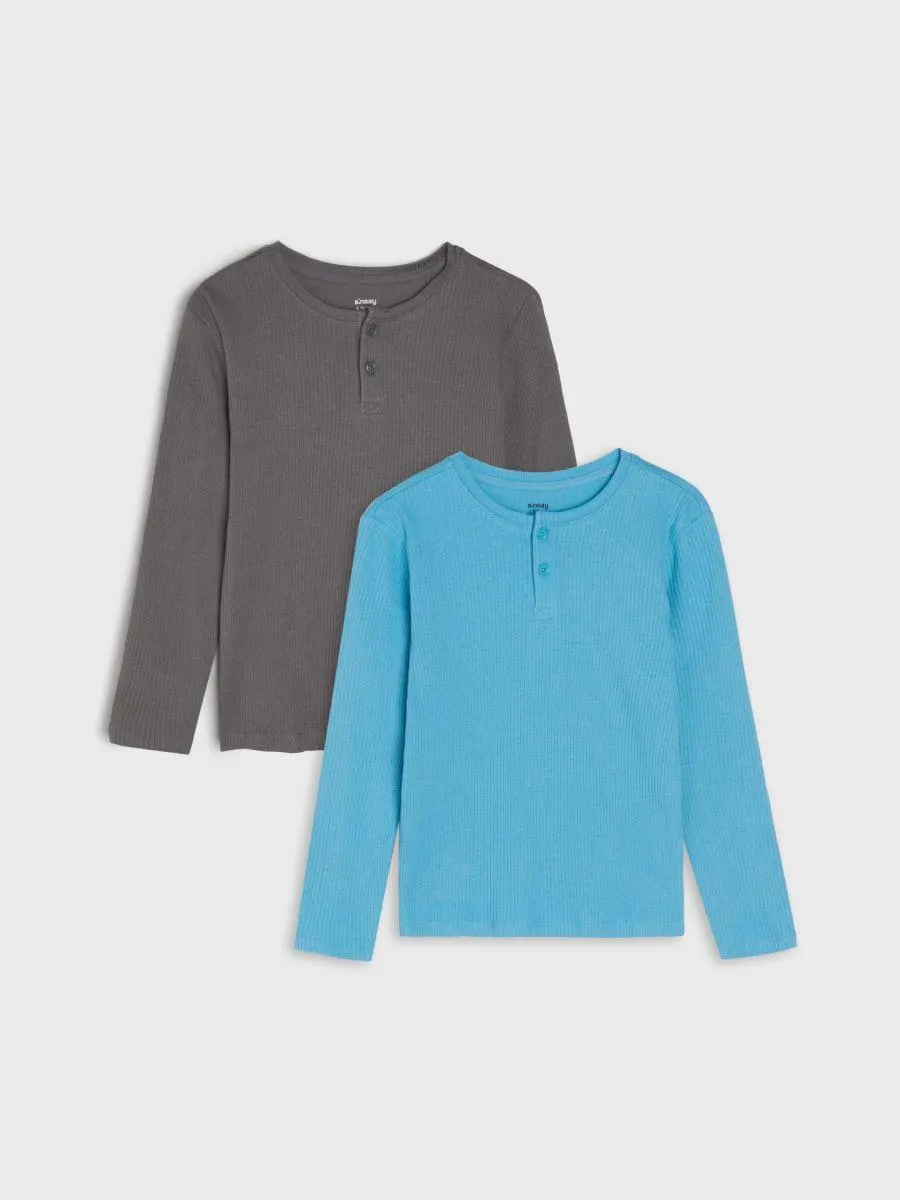 Set de 2 tricouri cu mânecă lungă