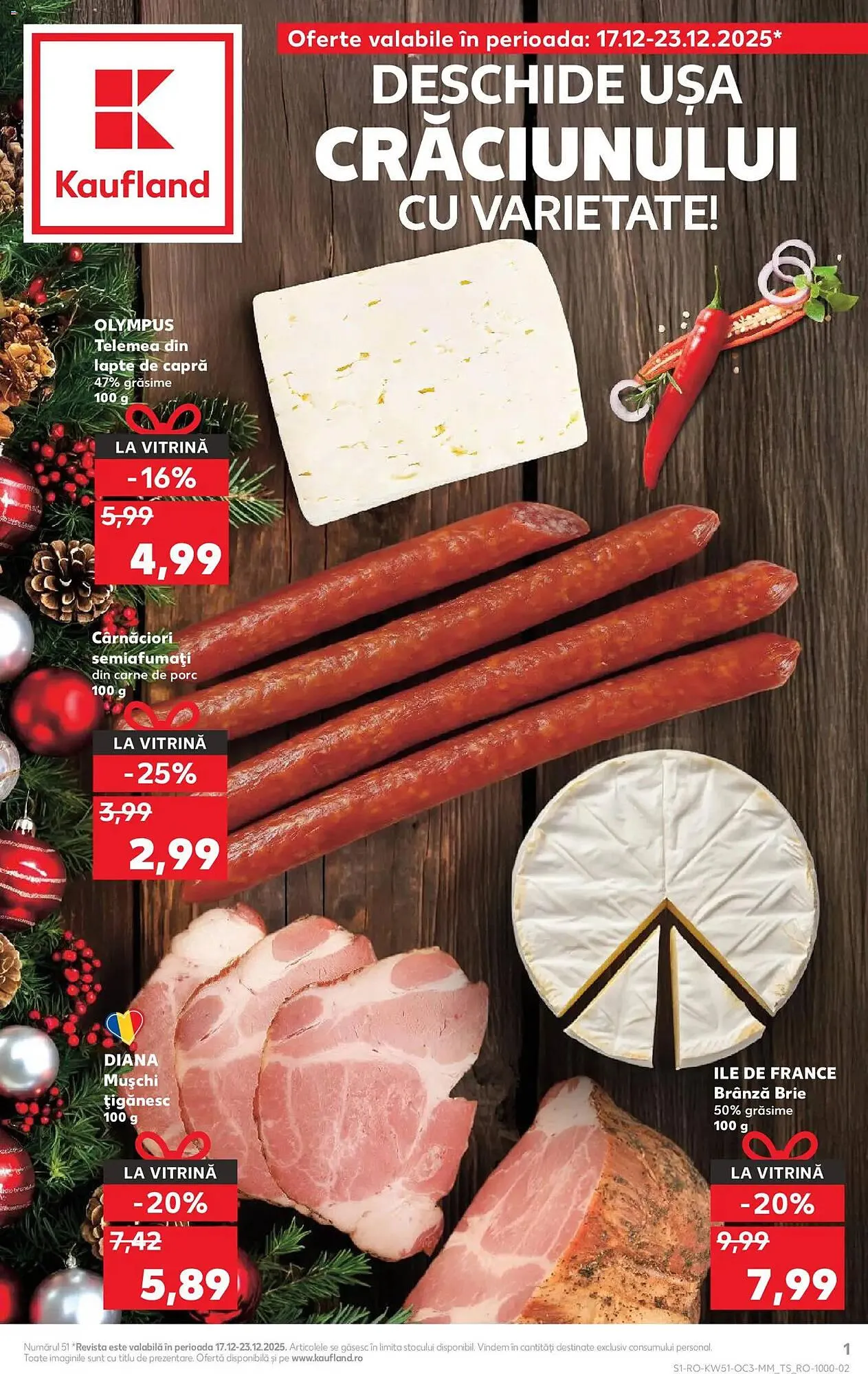 Catalog Catalog Kaufland de la 17 decembrie până la 23 decembrie 2025 - Revista Pagina 1
