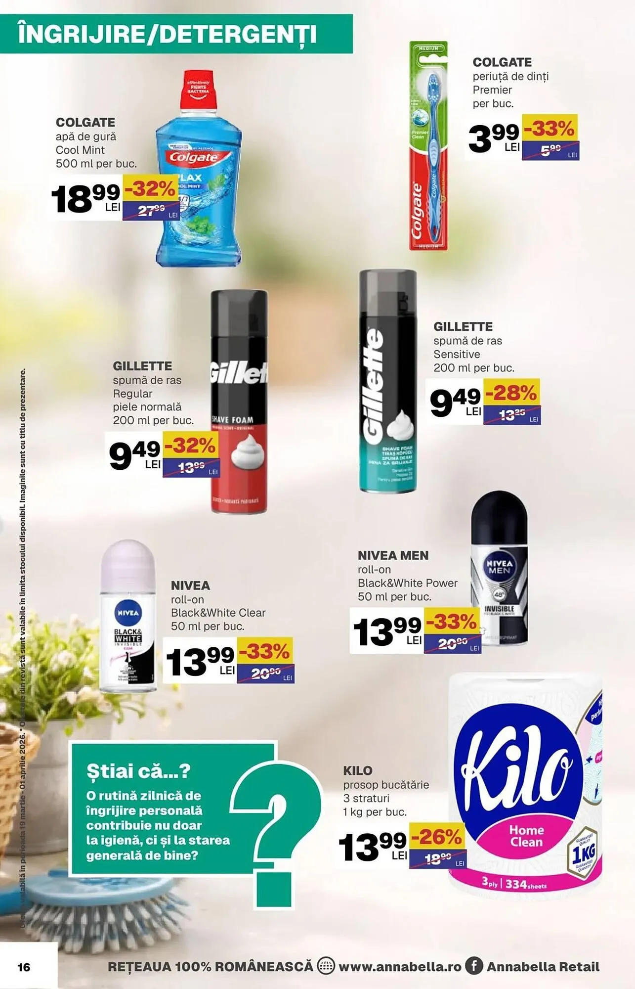 Catalog Catalog Annabella de la 19 martie până la 1 aprilie 2026 - Revista Pagina 16
