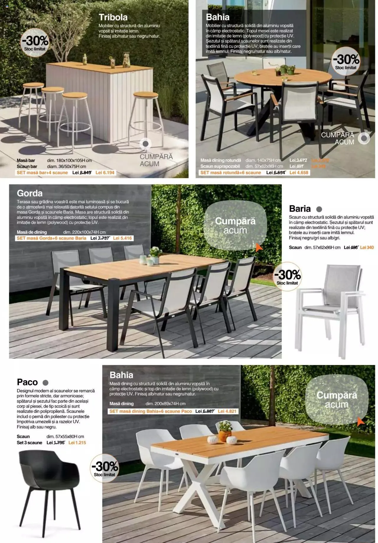 Catalog Mobexpert catalog - Terasă și Grădină 2023 de la 10 aprilie până la 30 septembrie 2023 - Revista Pagina 12