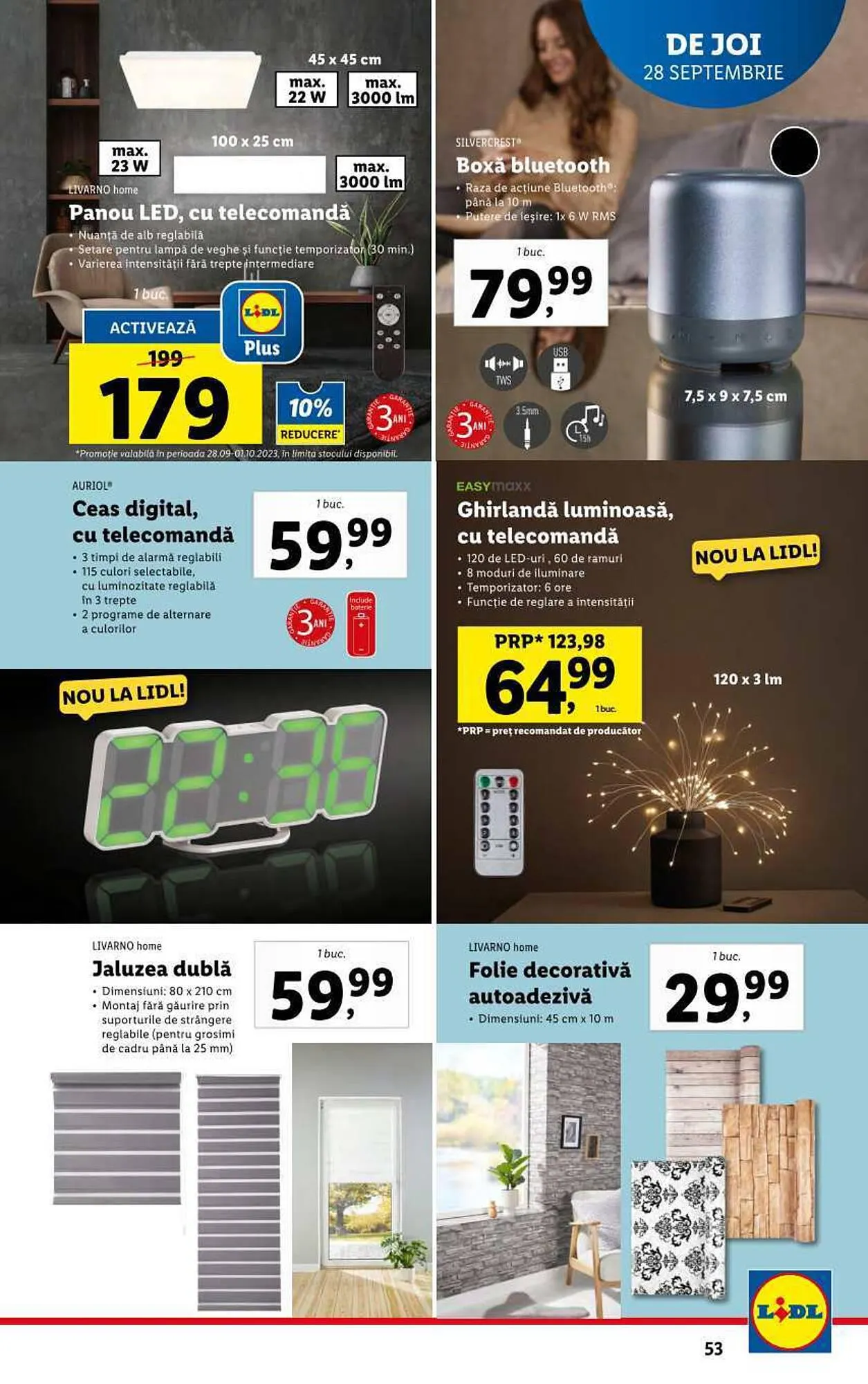 Catalog Lidl catalog de la 25 septembrie până la 1 octombrie 2023 - Revista Pagina 53