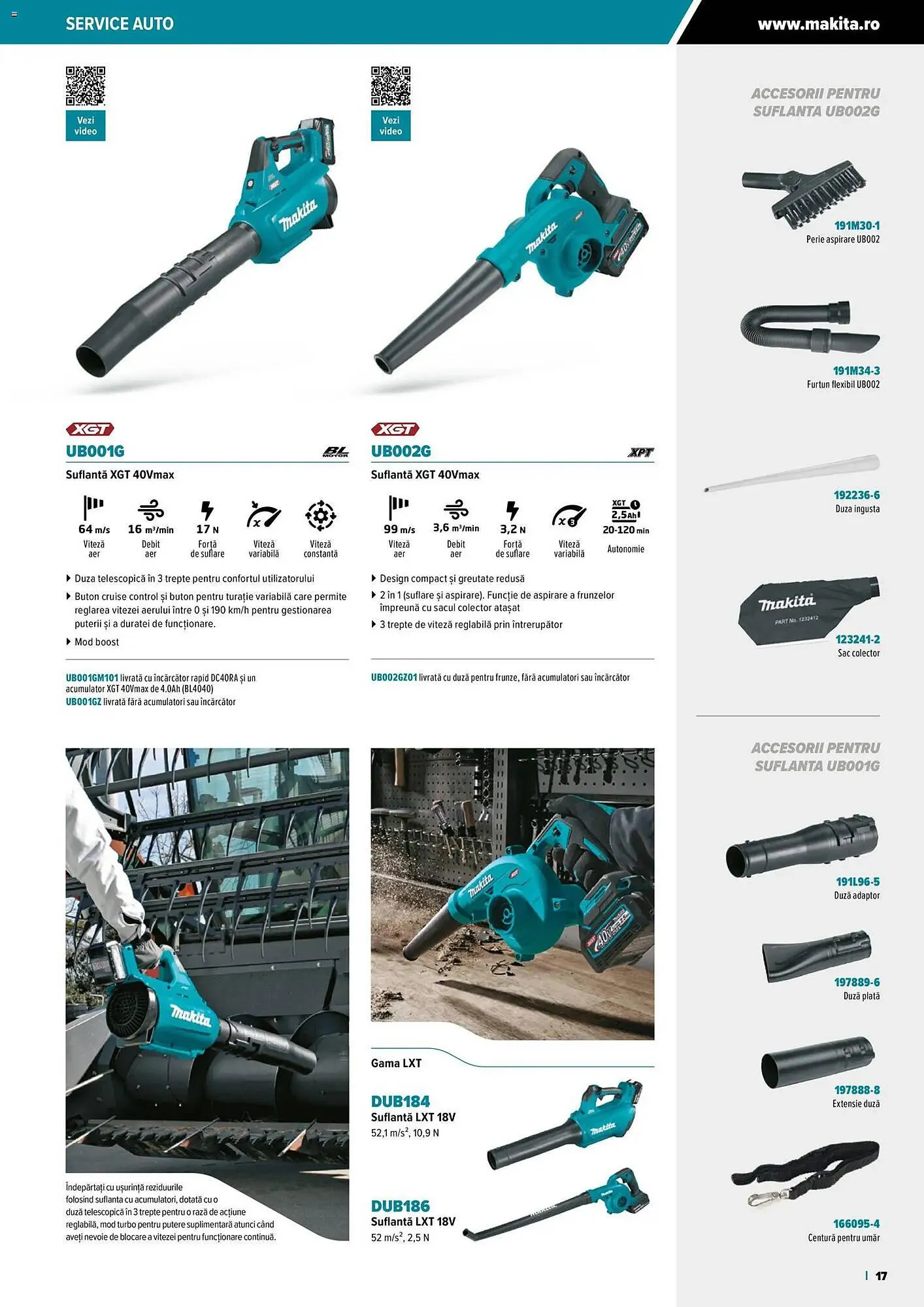 Catalog Catalog Makita de la 22 octombrie până la 30 noiembrie 2026 - Revista Pagina 17